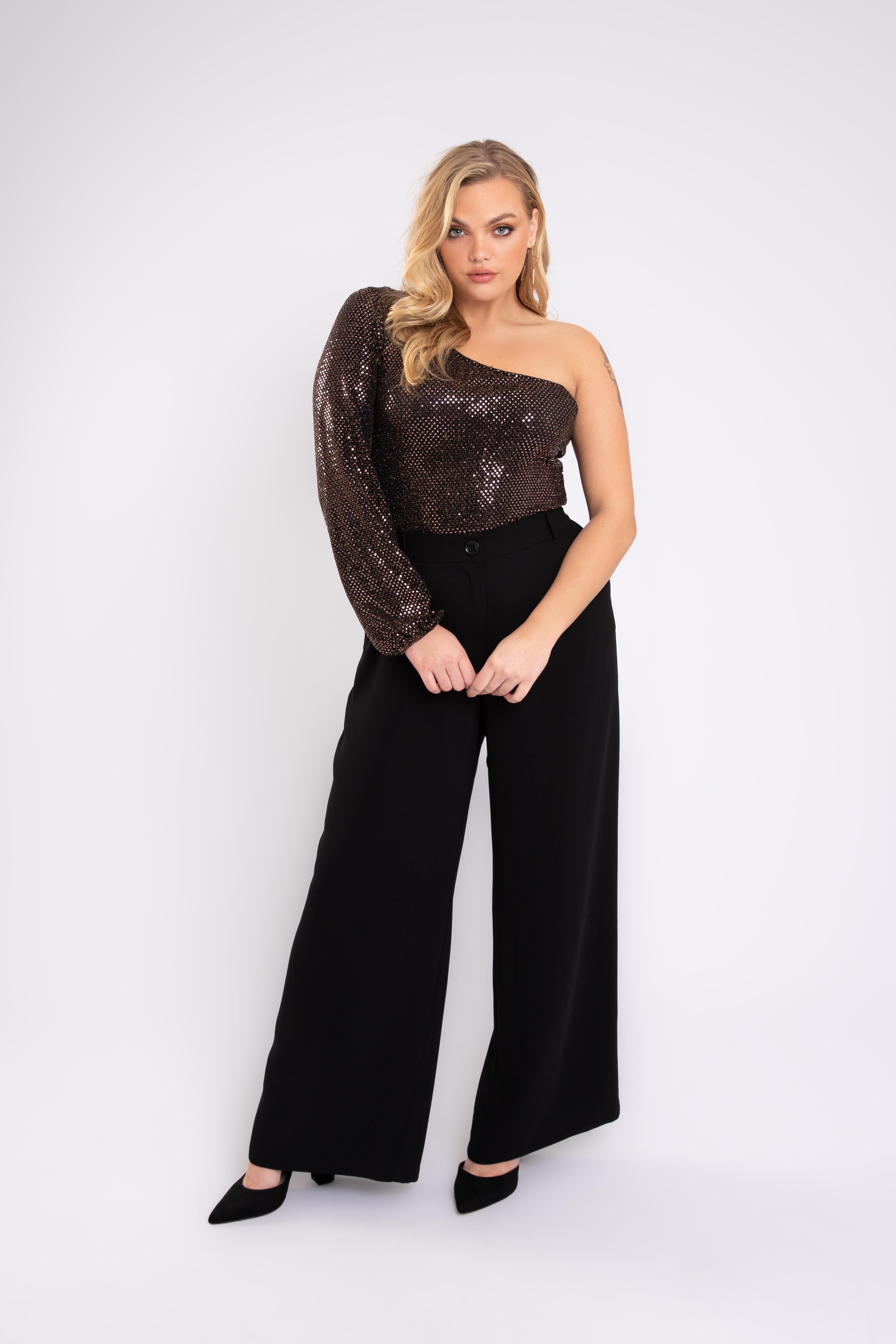 Pantalon met wijde pijpen image number 7