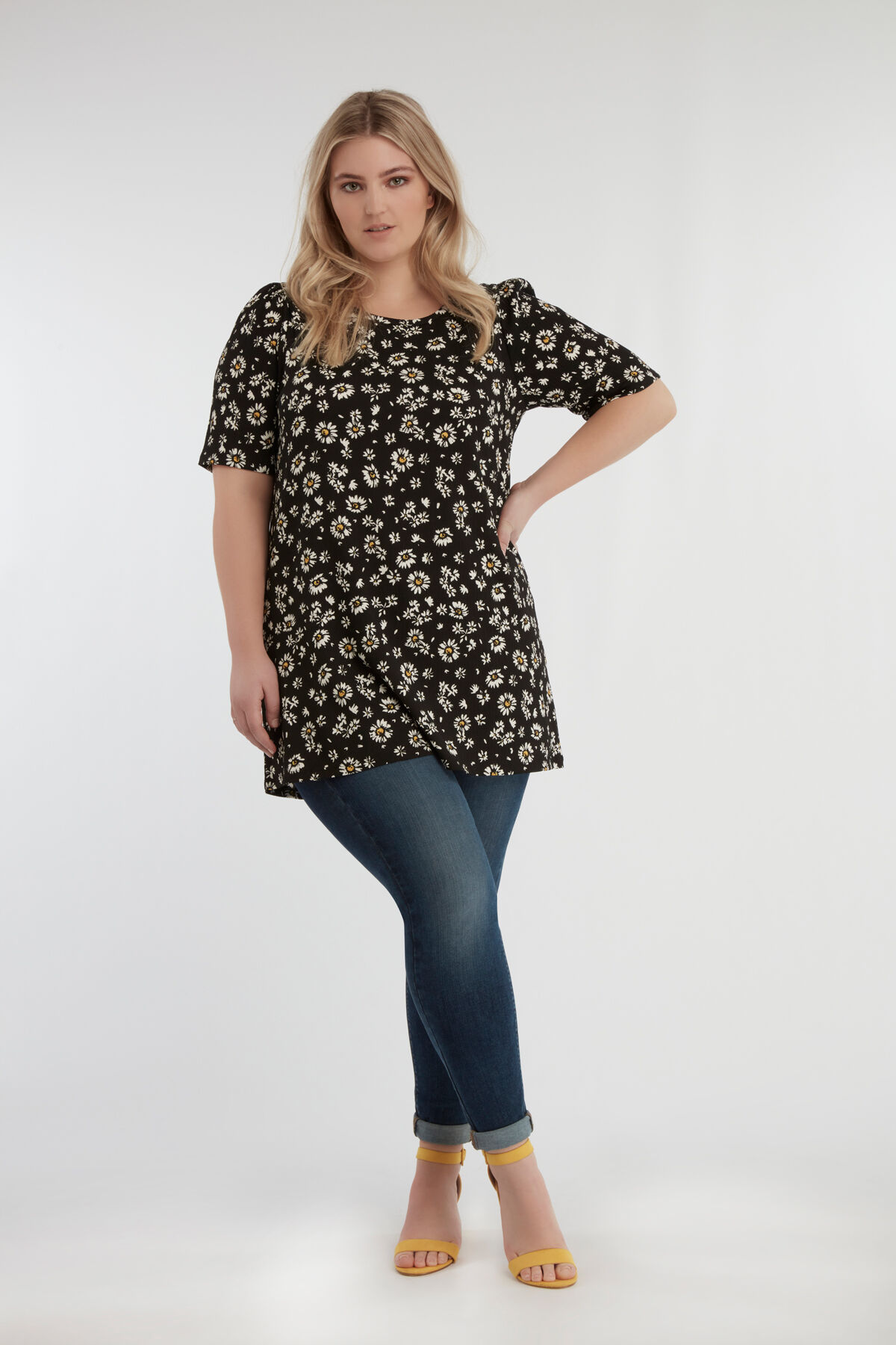 Lang T-shirt met print image number 5