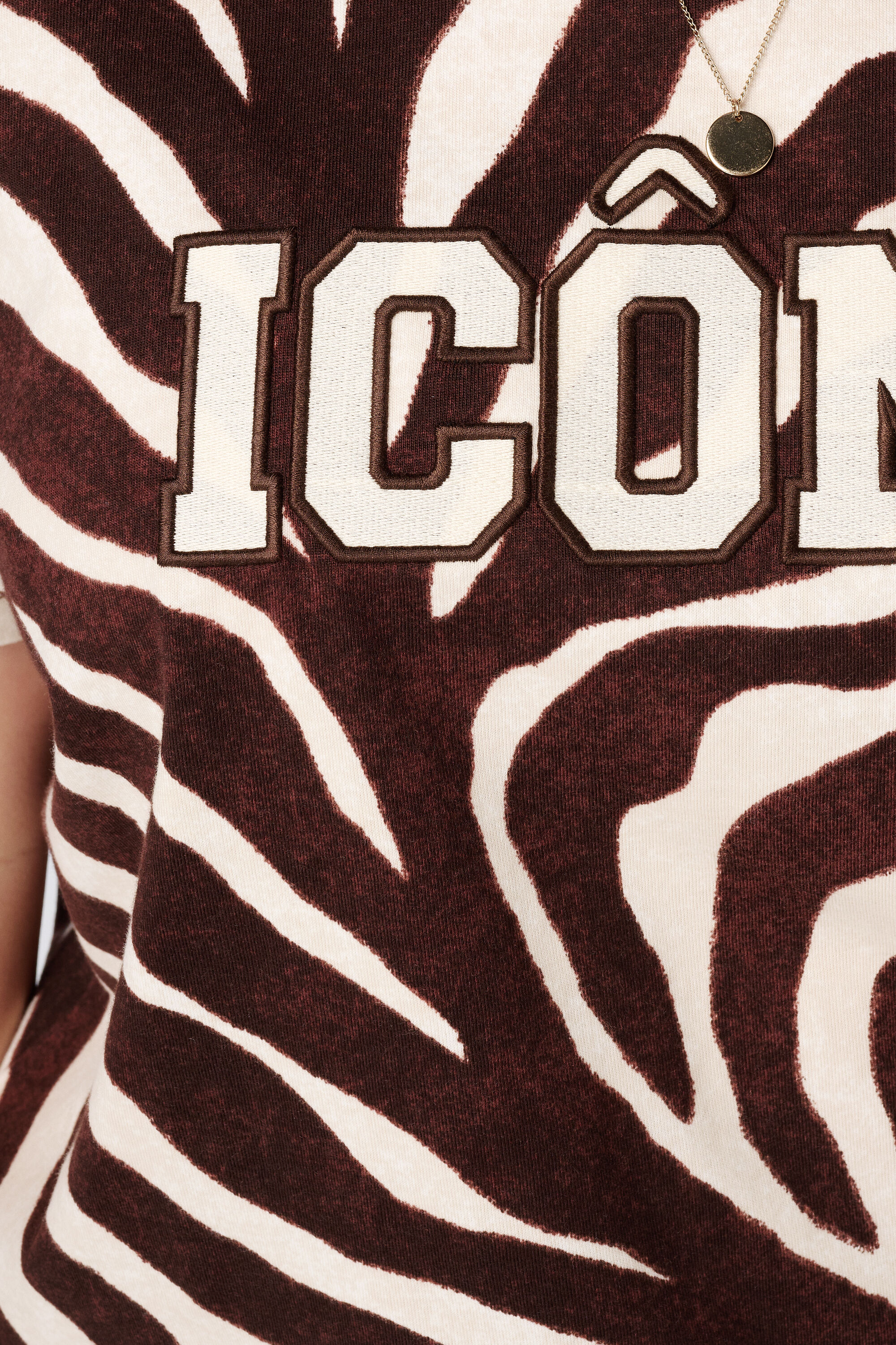 T-shirt met animal print image number 6