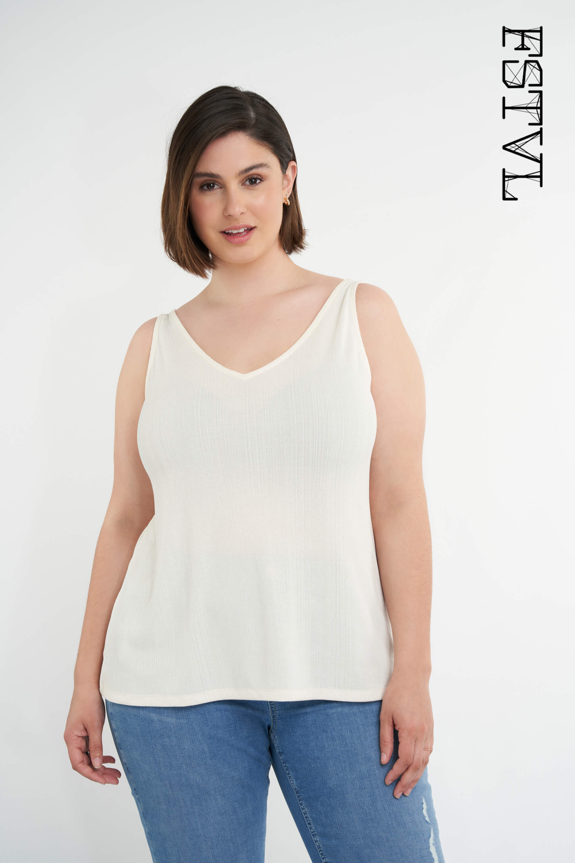 Dames Glanzende top MS Mode