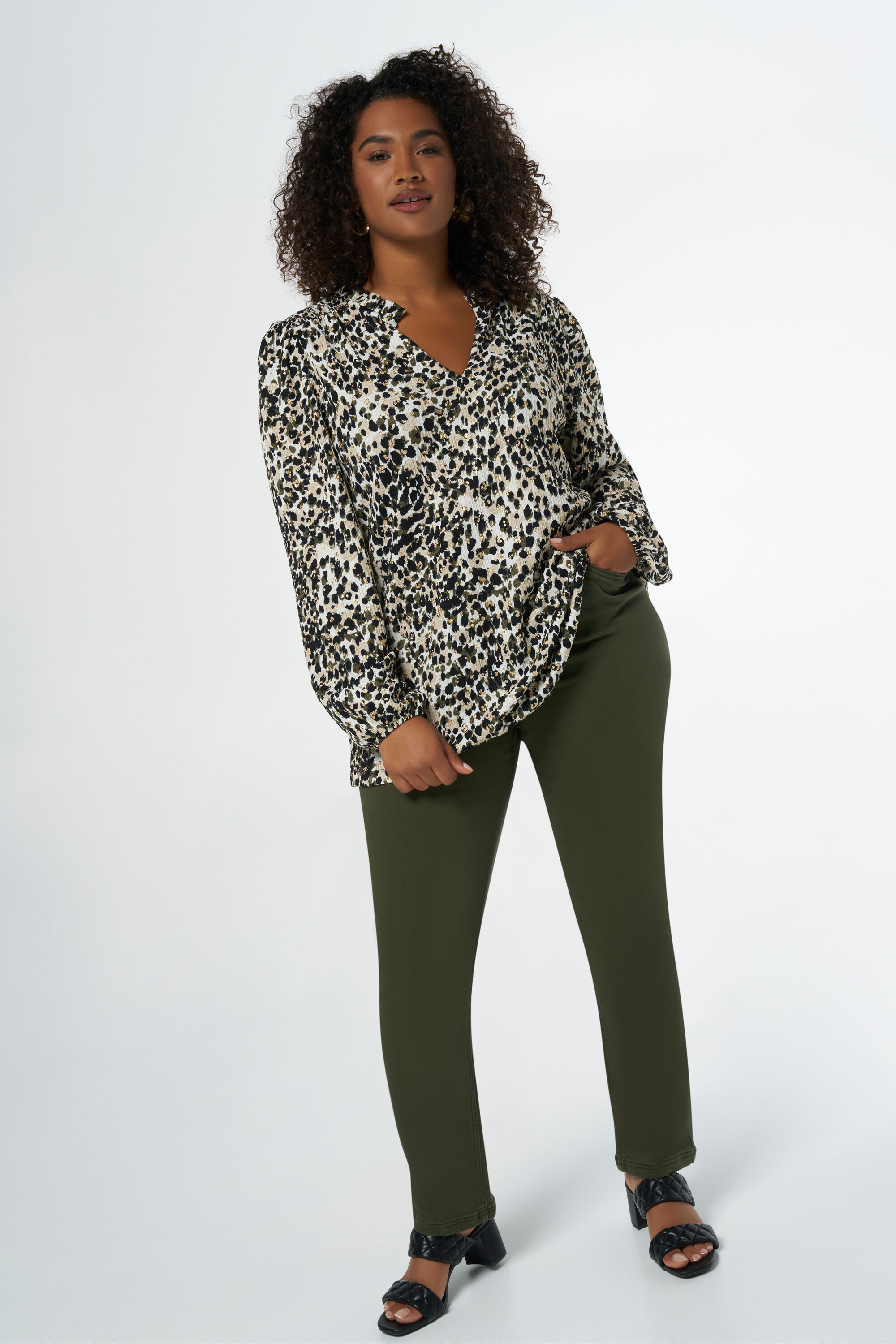 Blouse met dierenprint image number 5