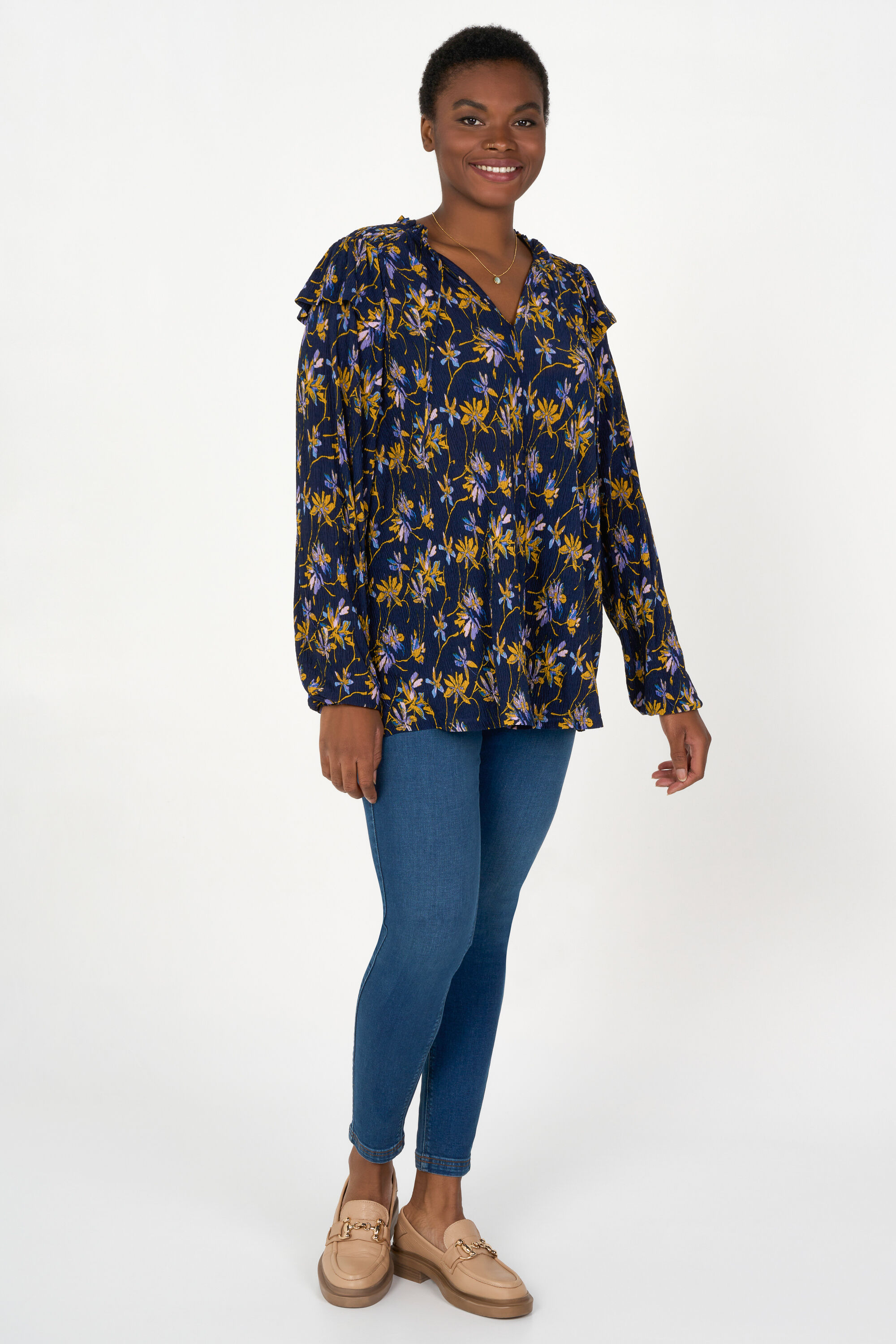 Top met ruffles on sale