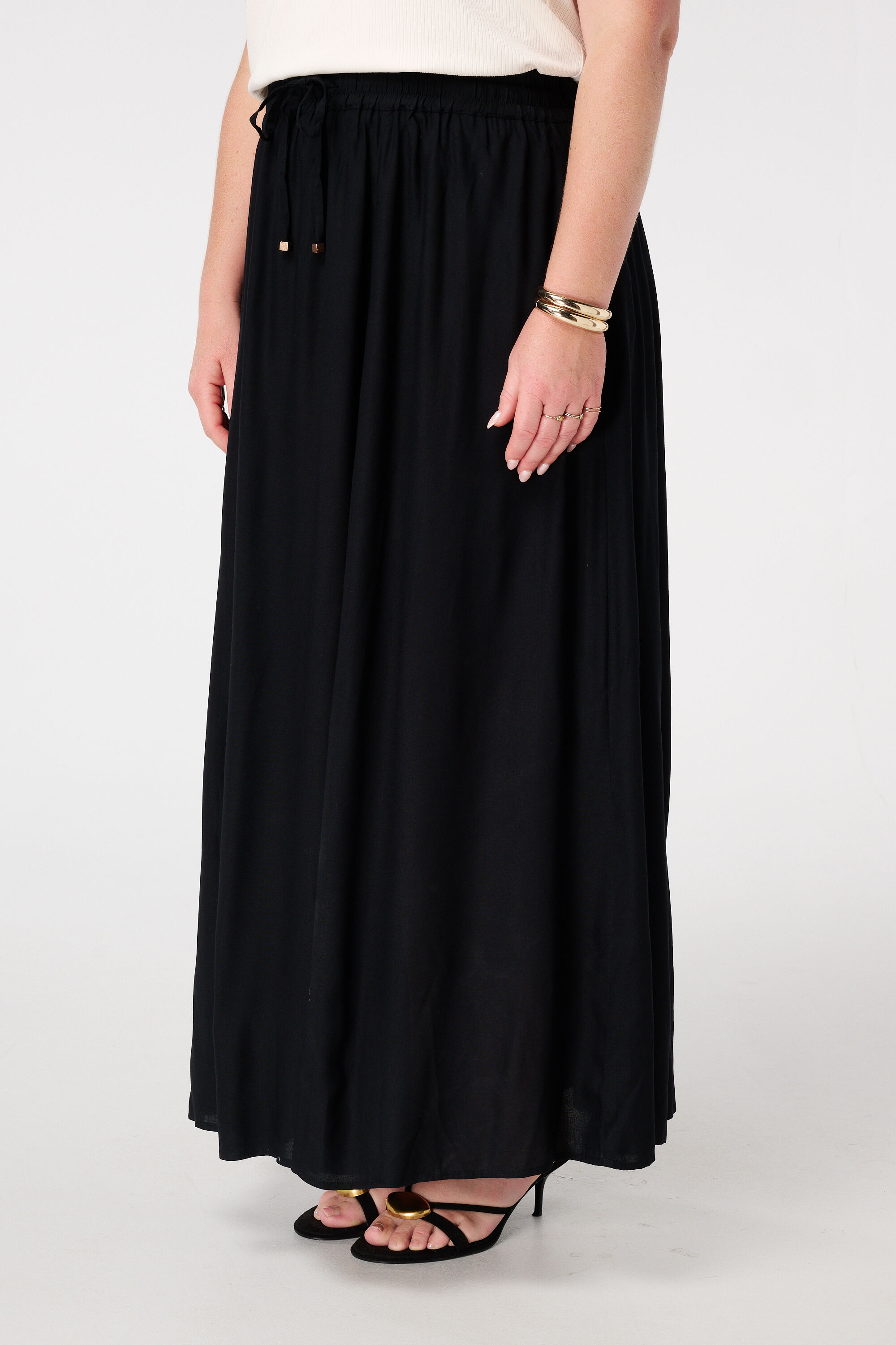 Maxi rok met elastische taille image number 5