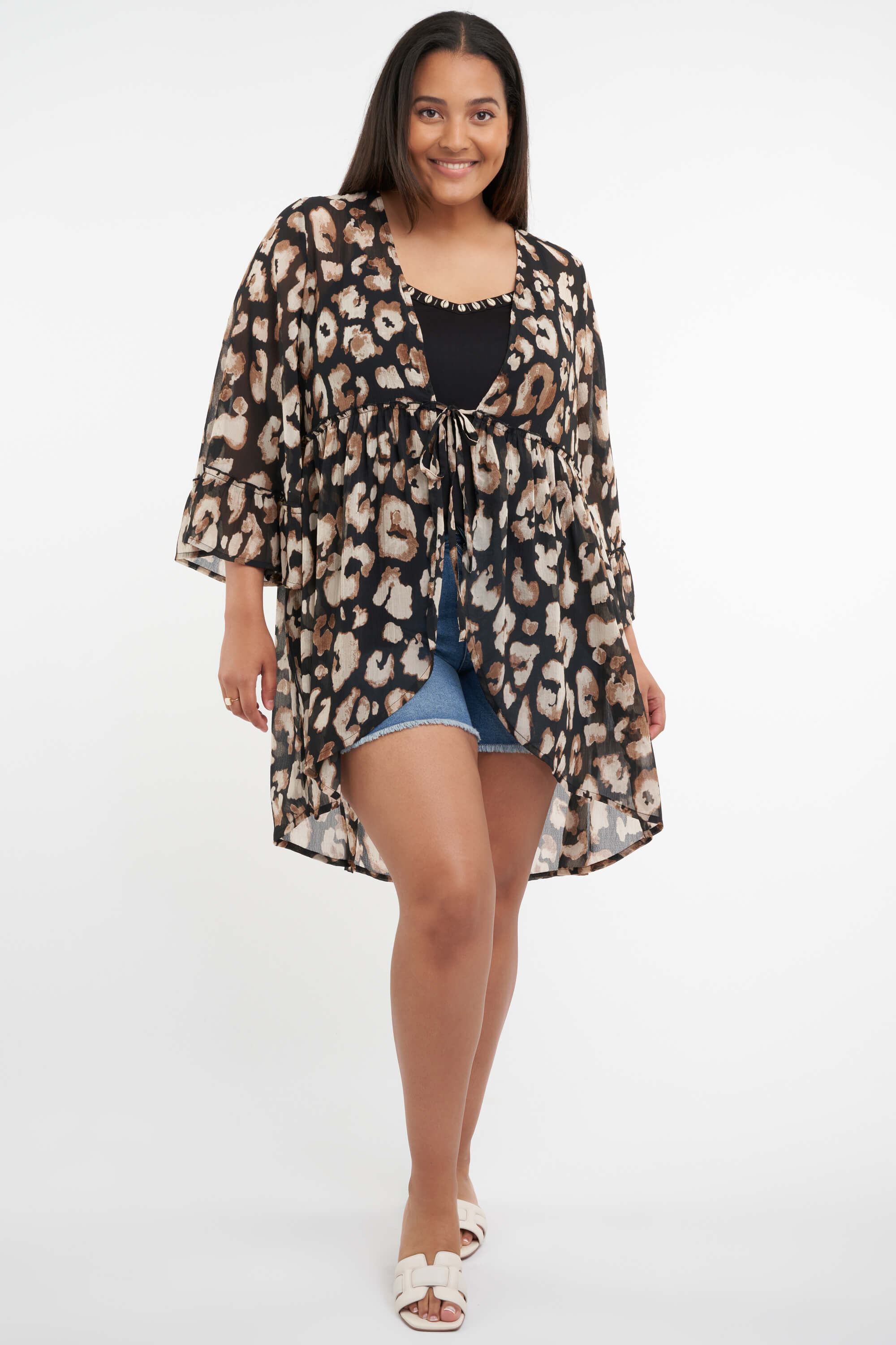 Lange blouse met print image number 4