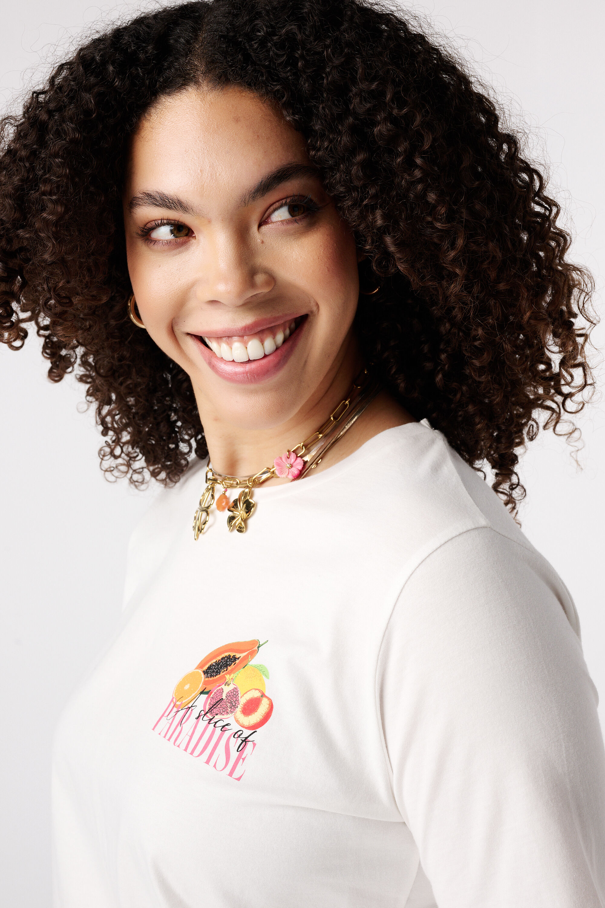 T-shirt met backprint image number 4