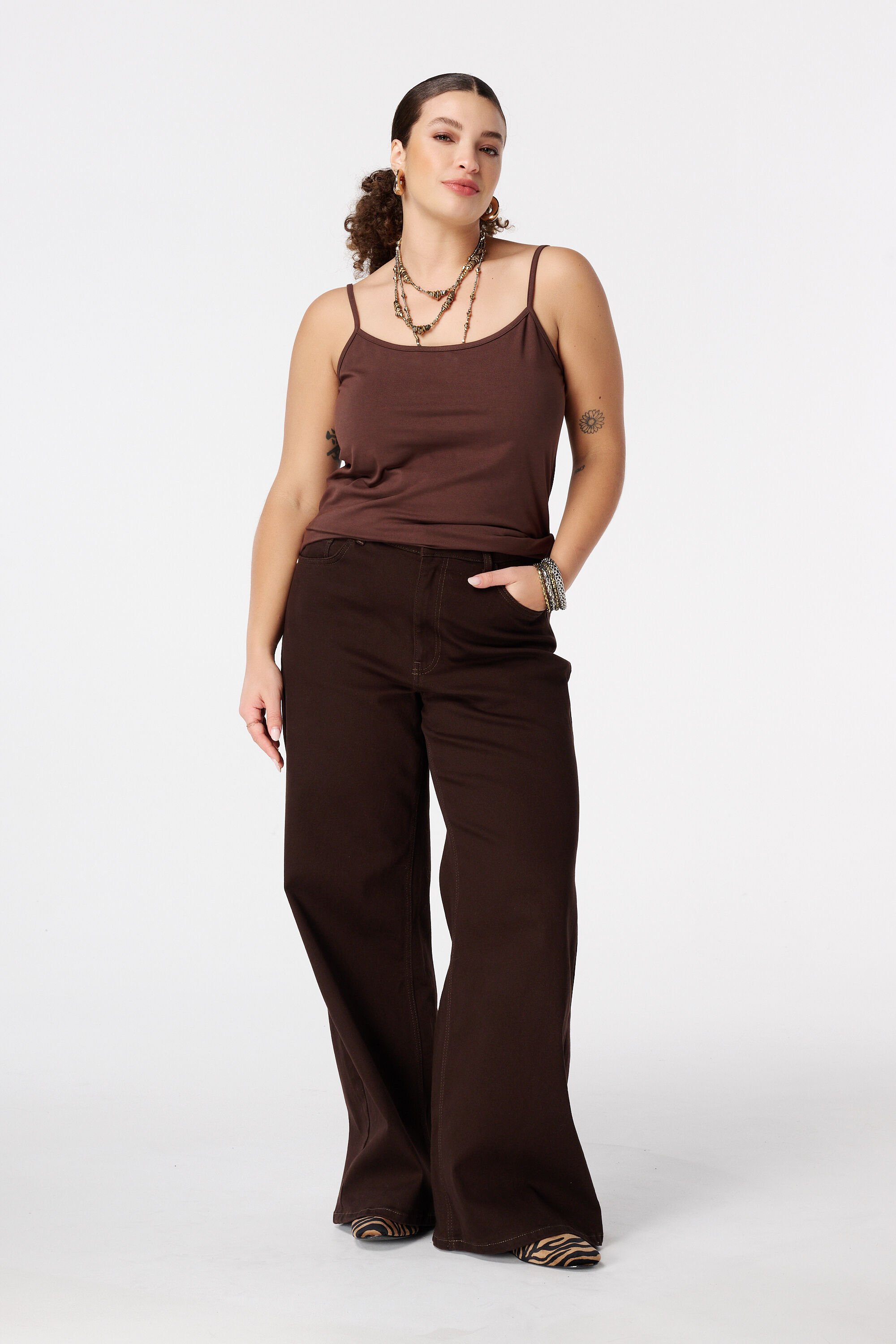 Spaghetti top met stretch image number 5