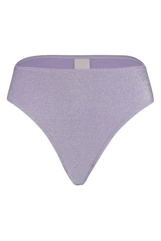 High waisted bikini broekje met glitter image number 2