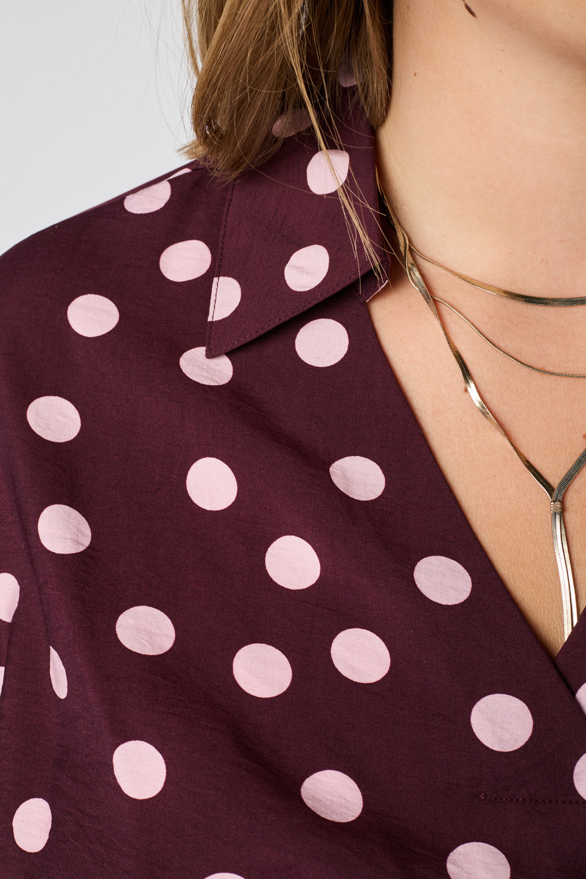 Blouse met polka dot image number 5