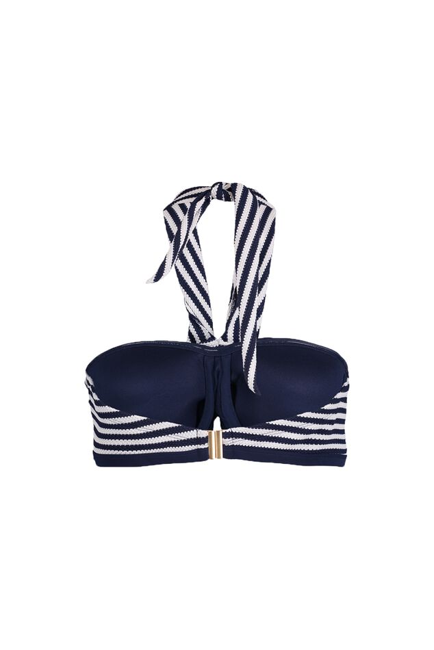 Sapph gestreepte bandeau bikinitop - Roadtripper image number 1