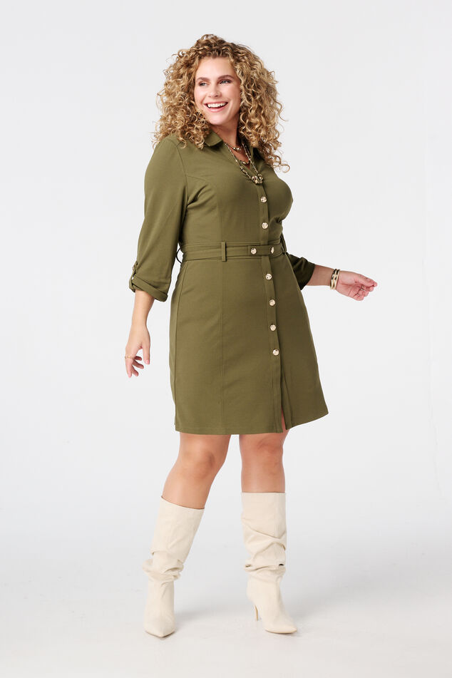 Jurk met sierknopen image number 0