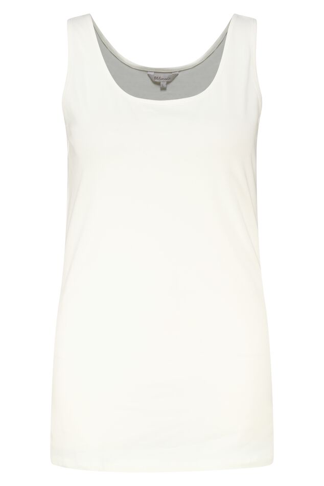 Katoenen extra lange singlet image number 1