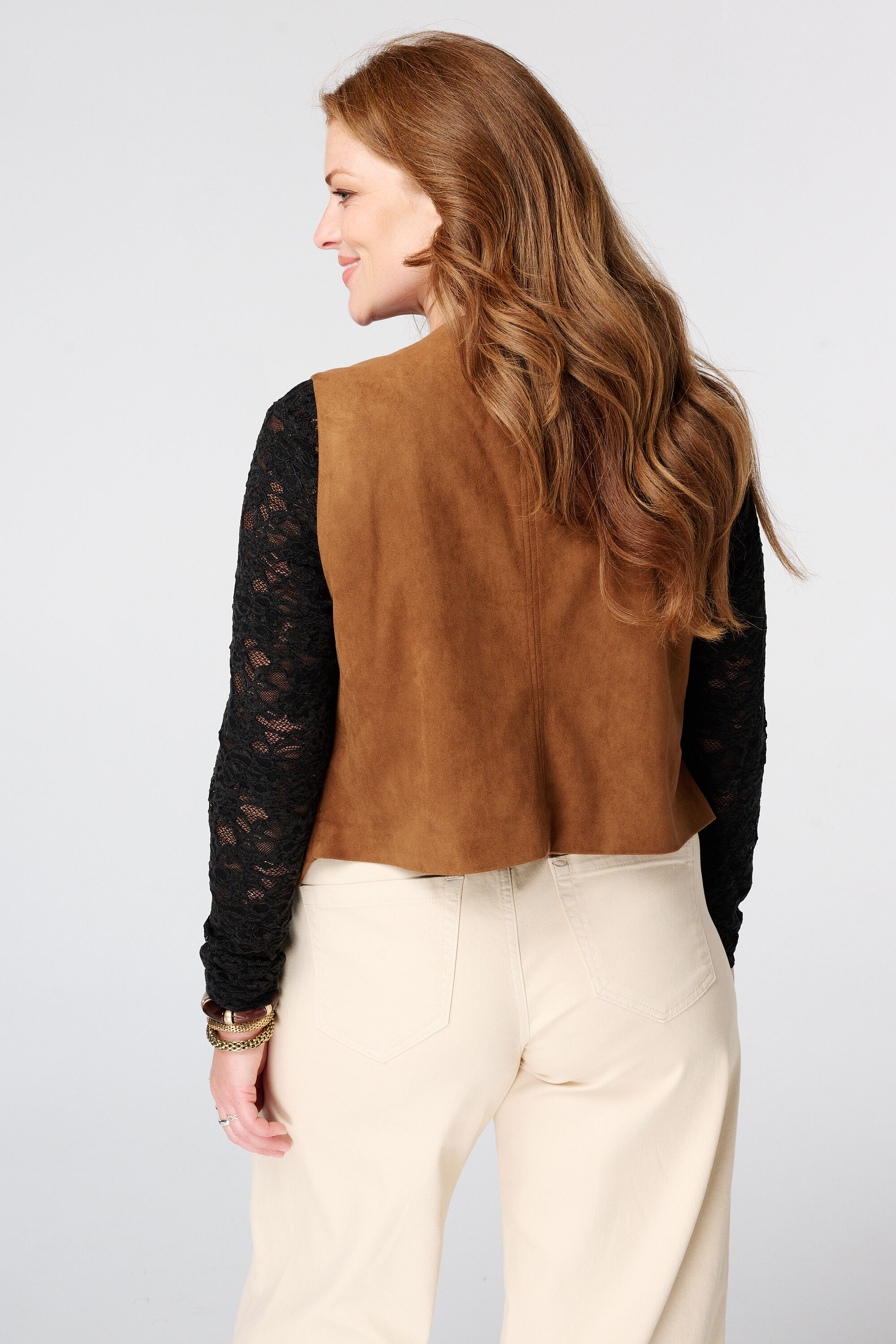 Gilet met embroidery en studs image number 3