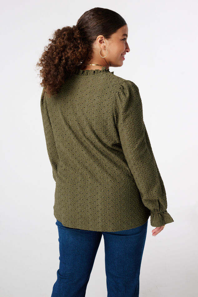 Top met broderie image number 3