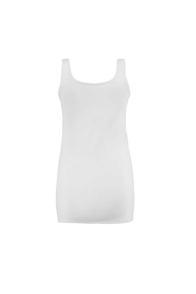 Lange singlet van katoen image number 2