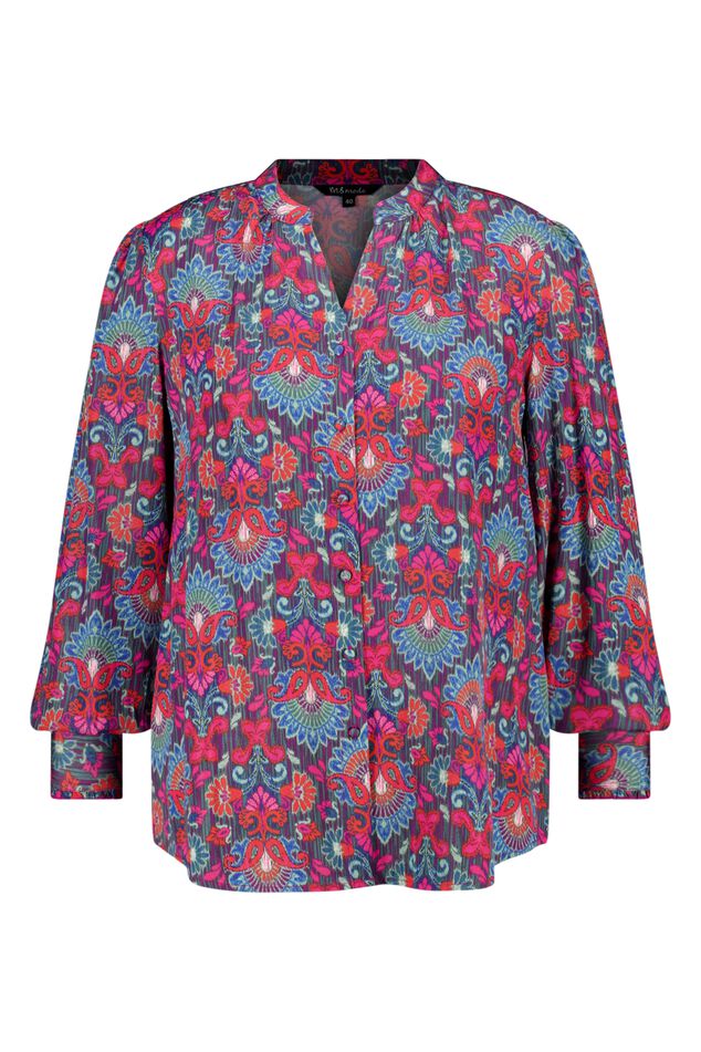Satijnen blouse  met print image 1