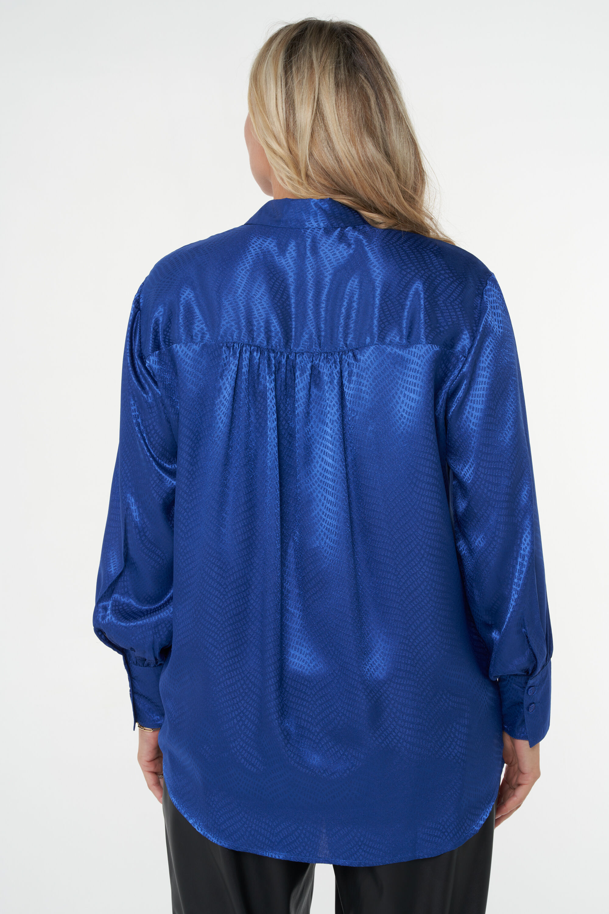 Blouse met glimmende stof image number 4