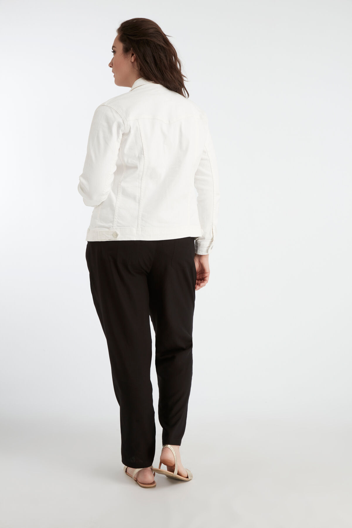 Wit denim jasje image number 4