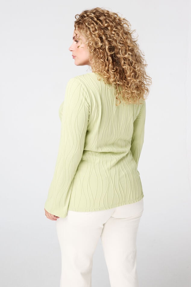 Aansluitende t-shirt met lange mouwen image number 3