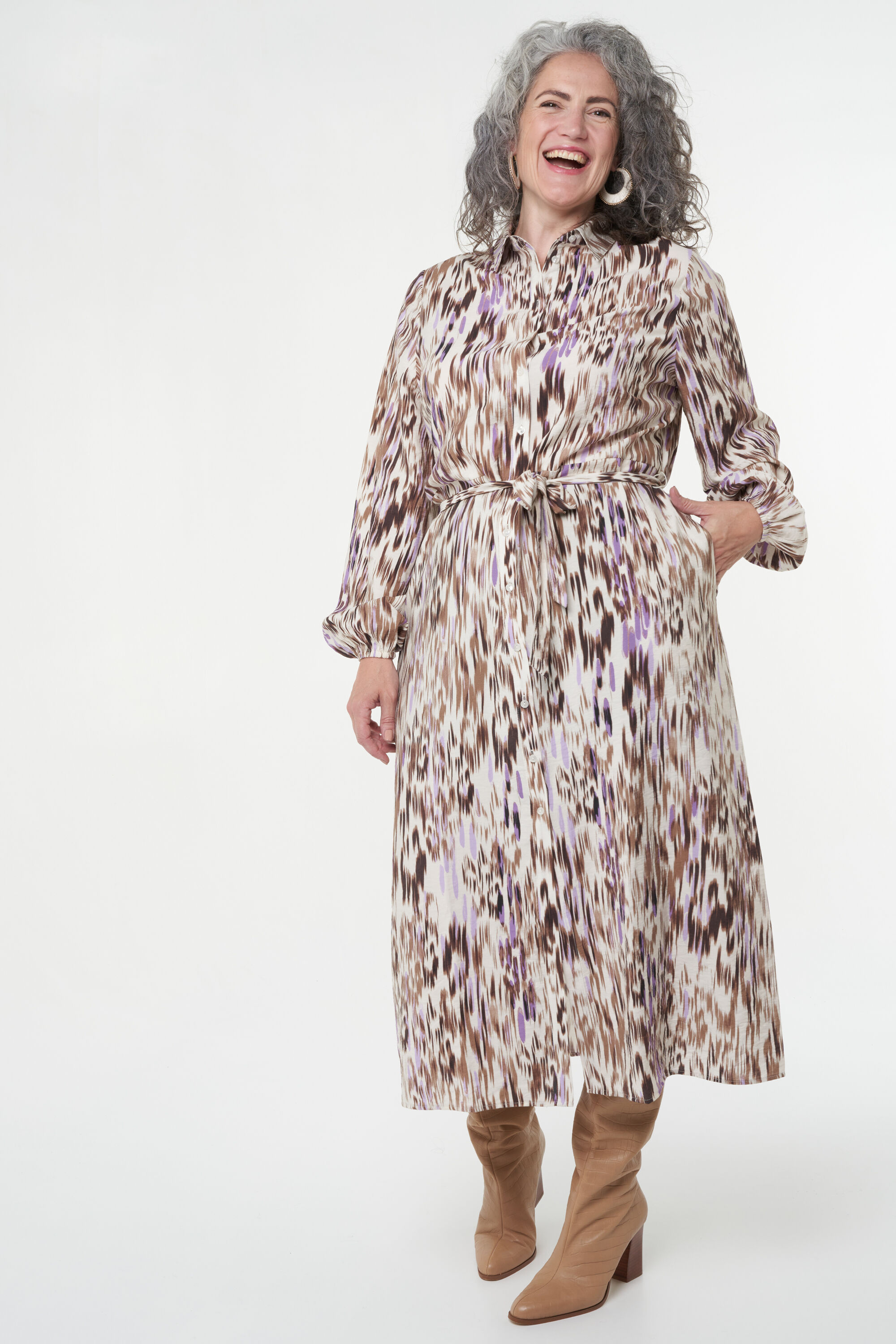 Maxi blouse jurk sales