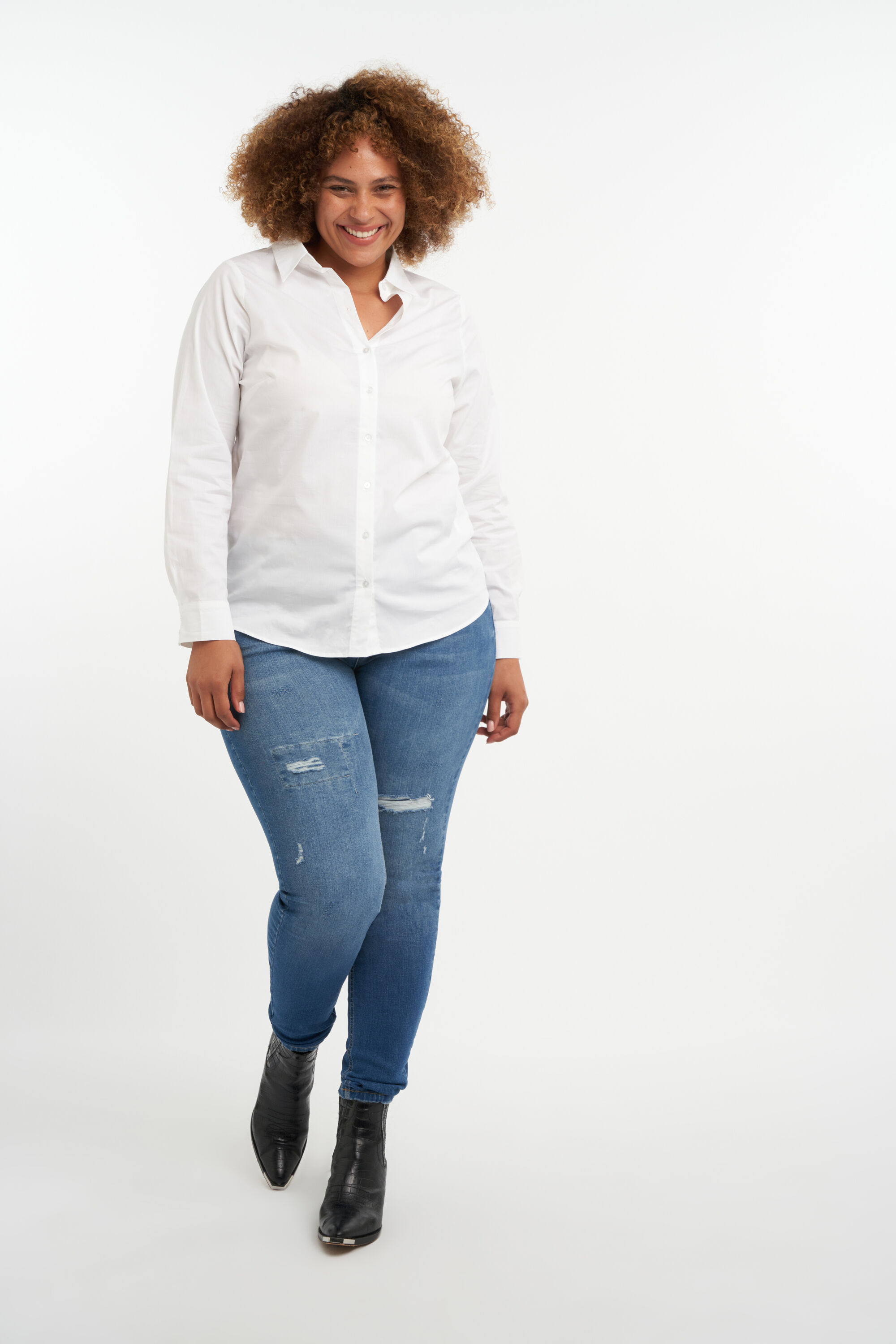 Poplin blouse image number 5