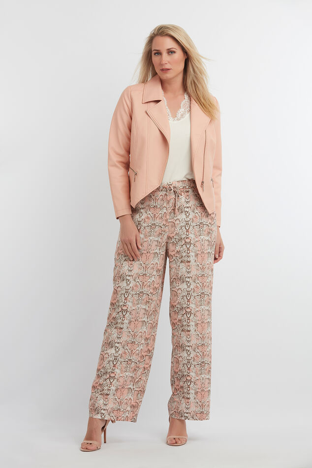 Wijdvallende broek met print image number 0