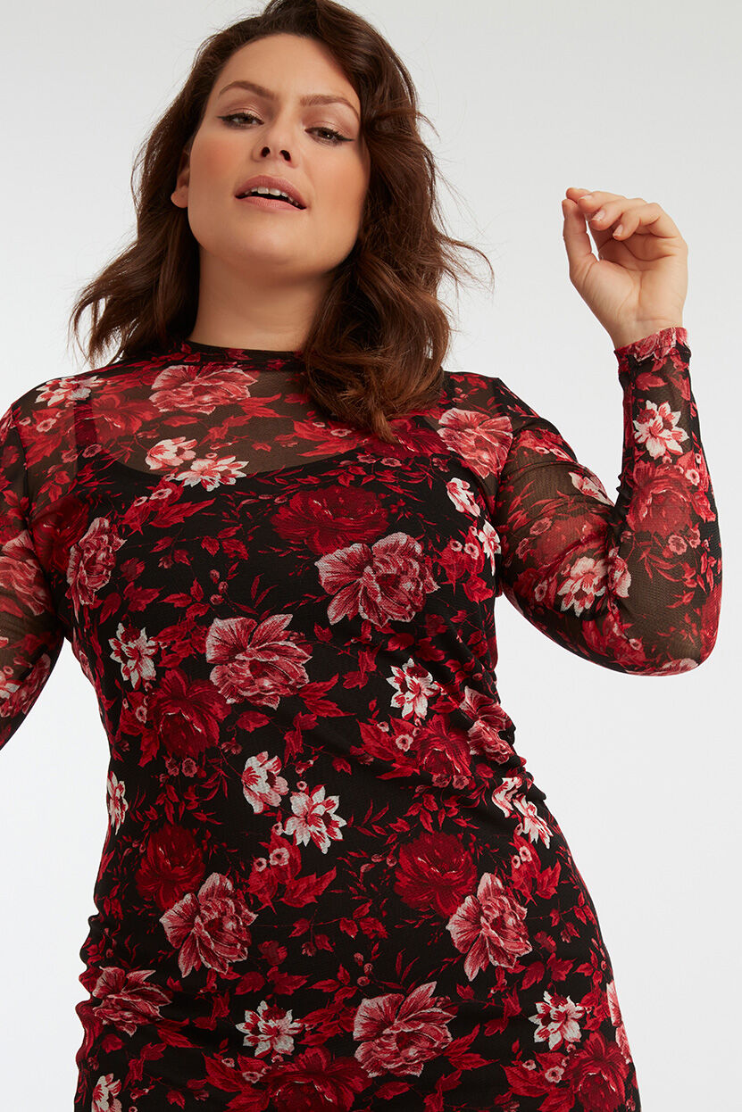 Semi transparante jurk clearance