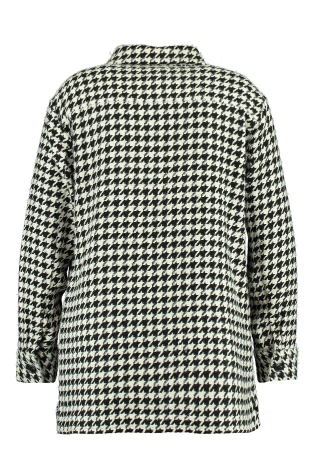 Shacket met pied-de-poule print image number 2