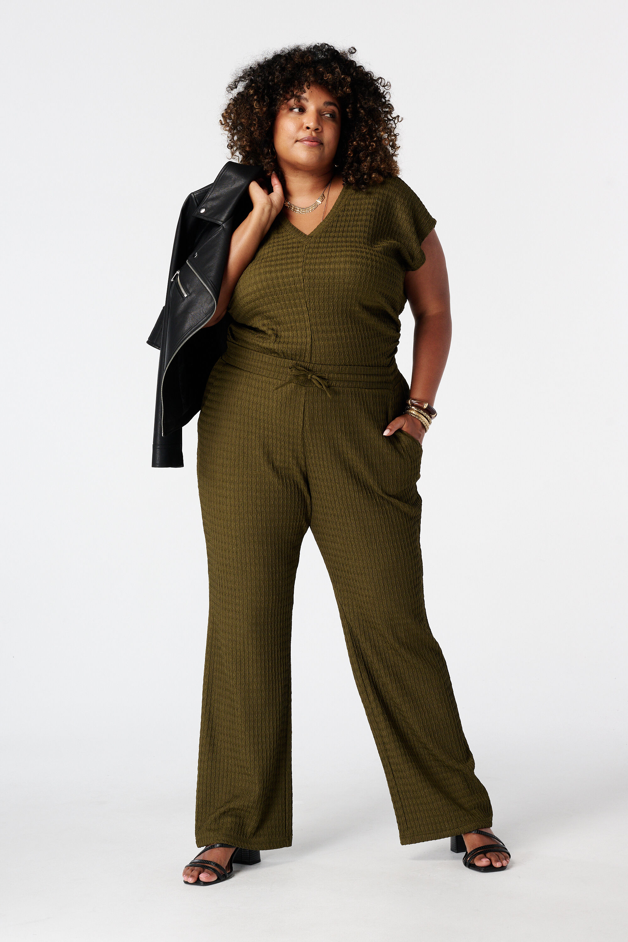 Broek met elastische taille