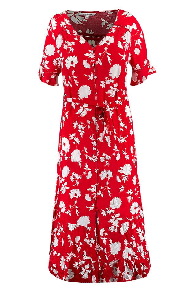 Lange jurk met print image number 2
