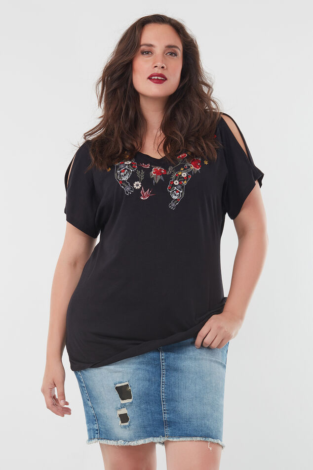 Top met open schouders image number 0