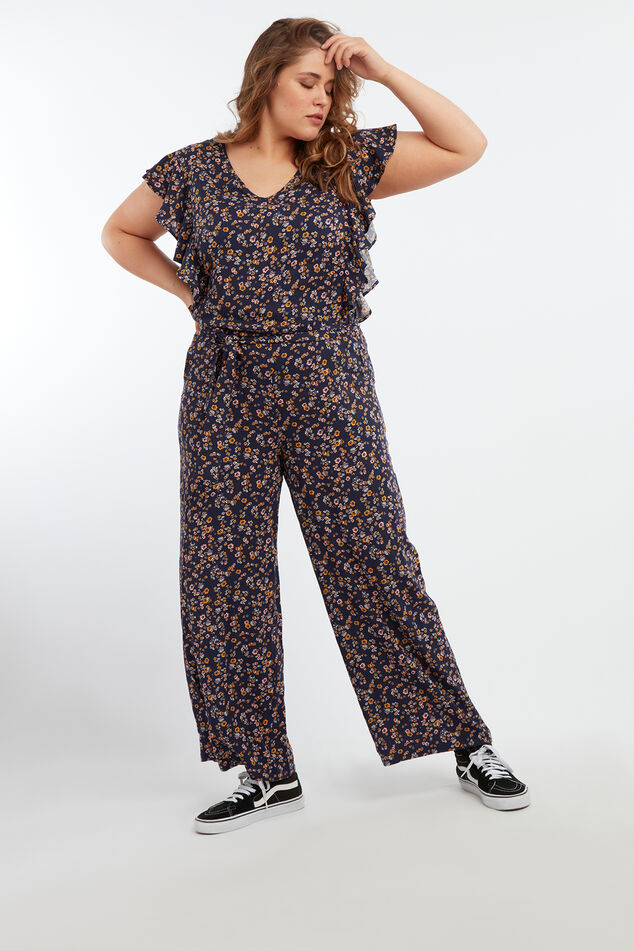 Jumpsuit met bloemenprint image number 0