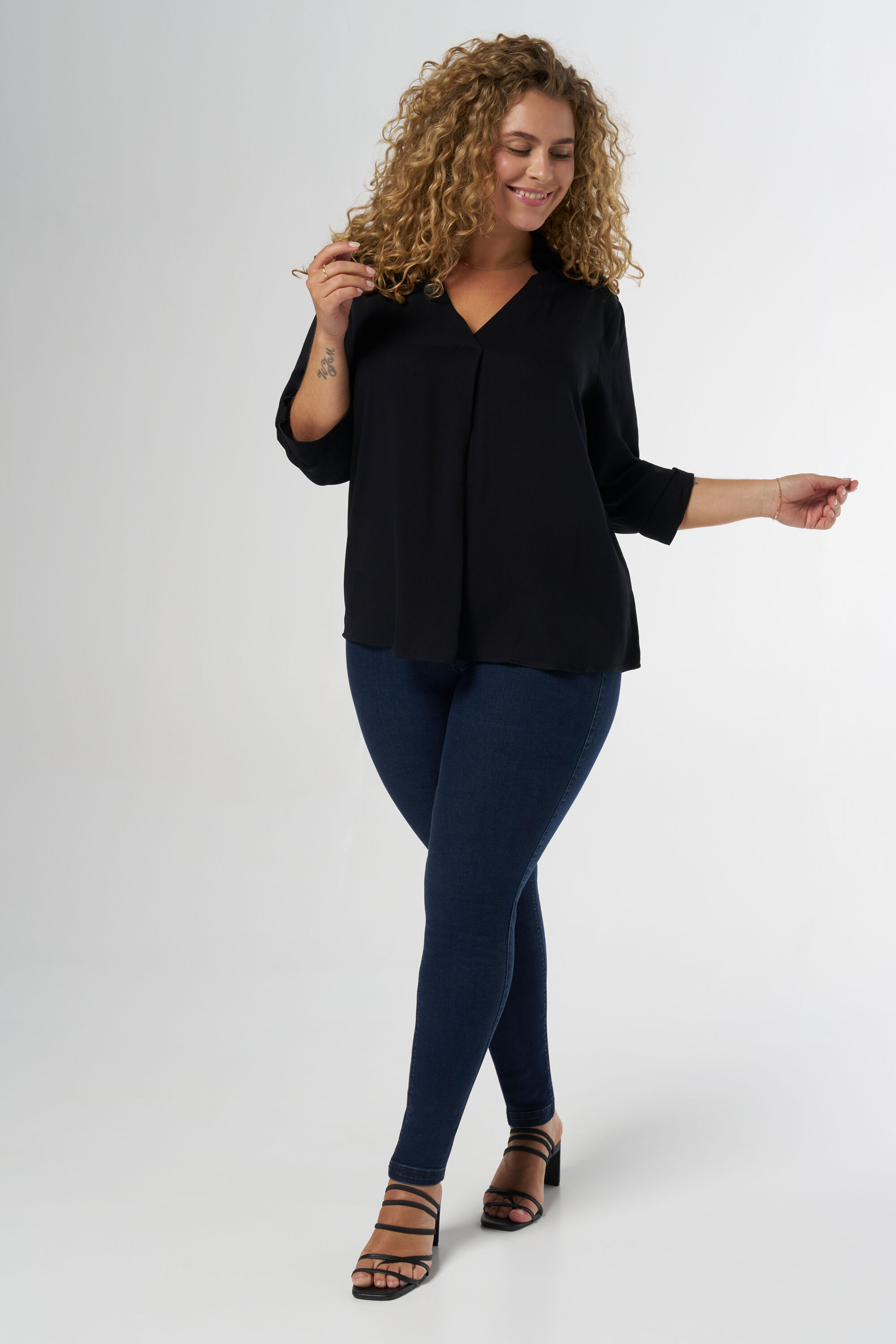 Blouse met v-hals image number 5