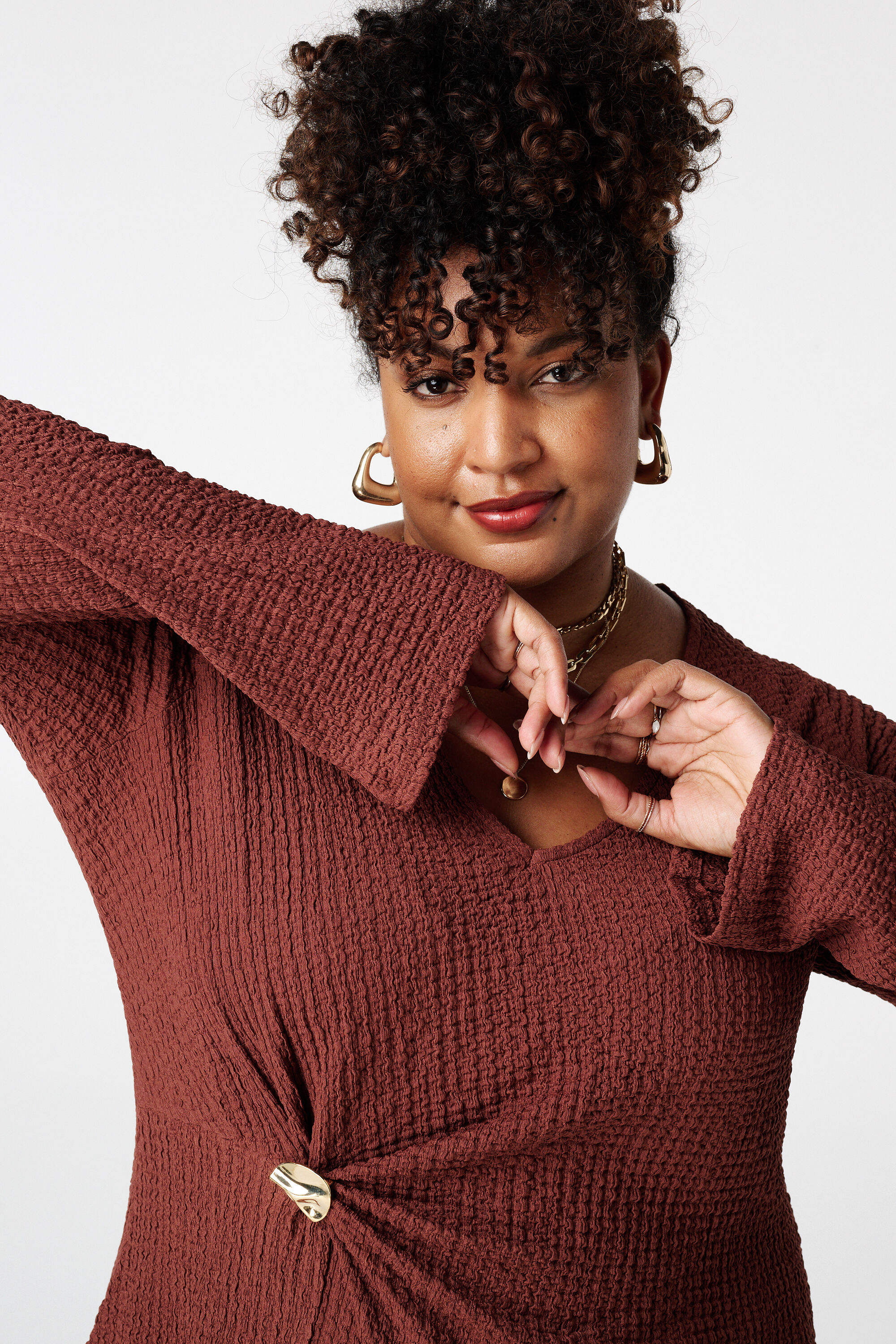 Top met knoopdetail image number 4