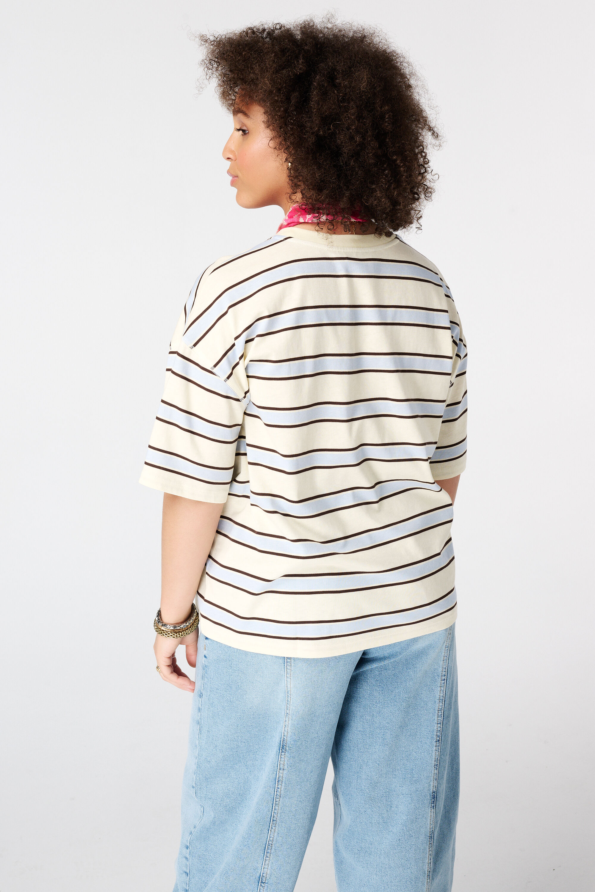 Oversized t-shirt met artwork image number 3