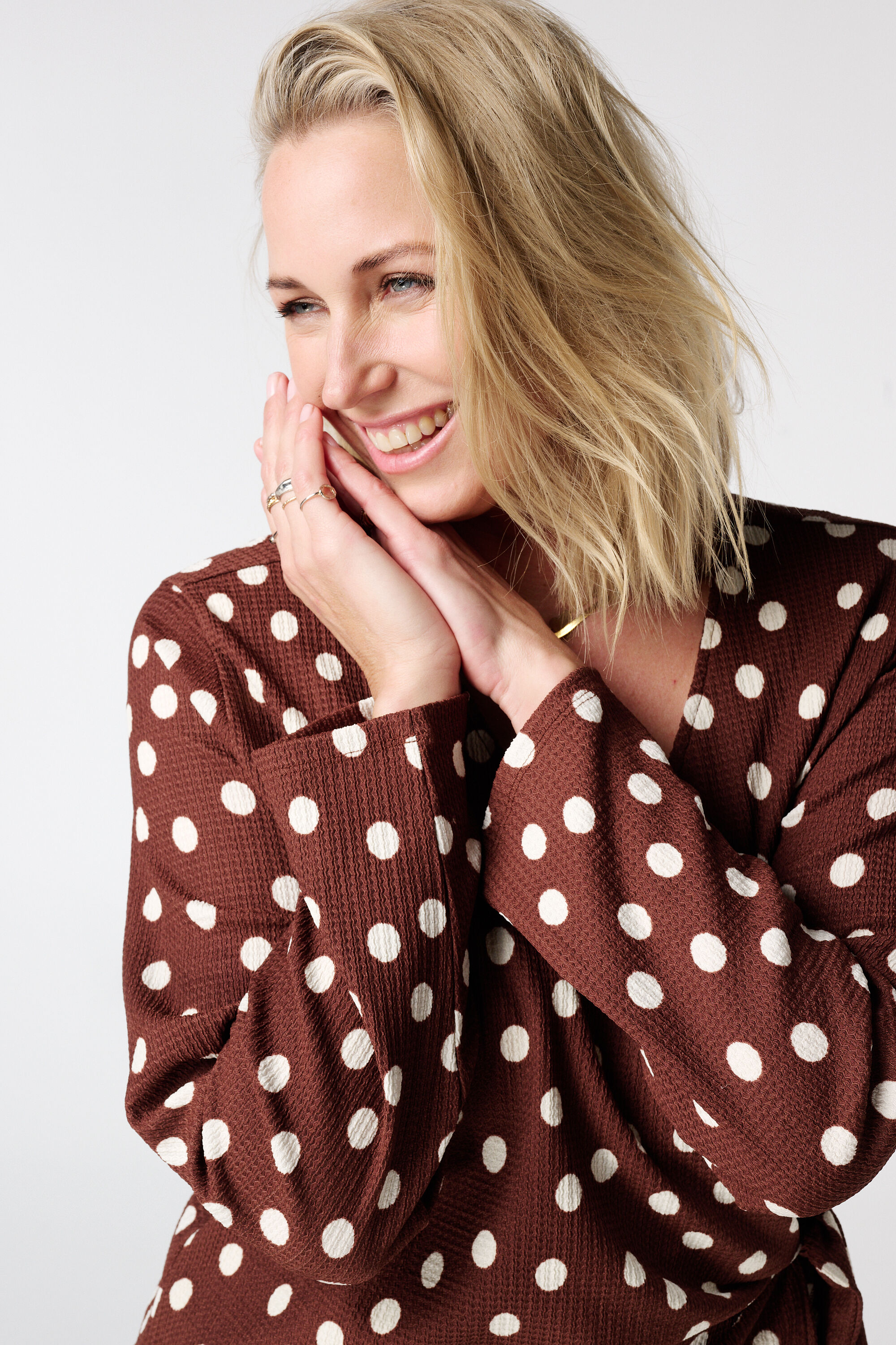 Polka dot overslag top image number 4