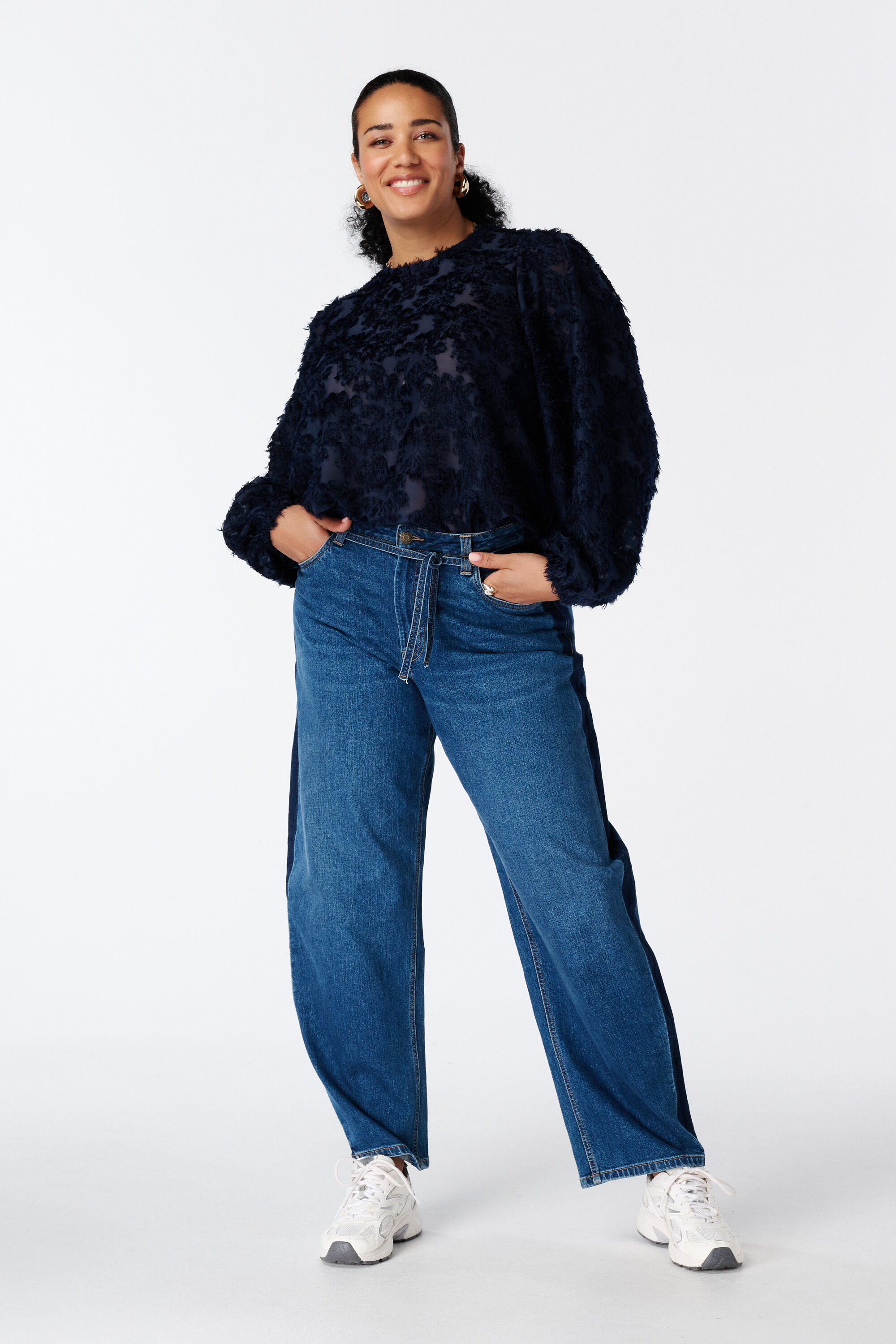 Blouse met ballonmouwen image number 5