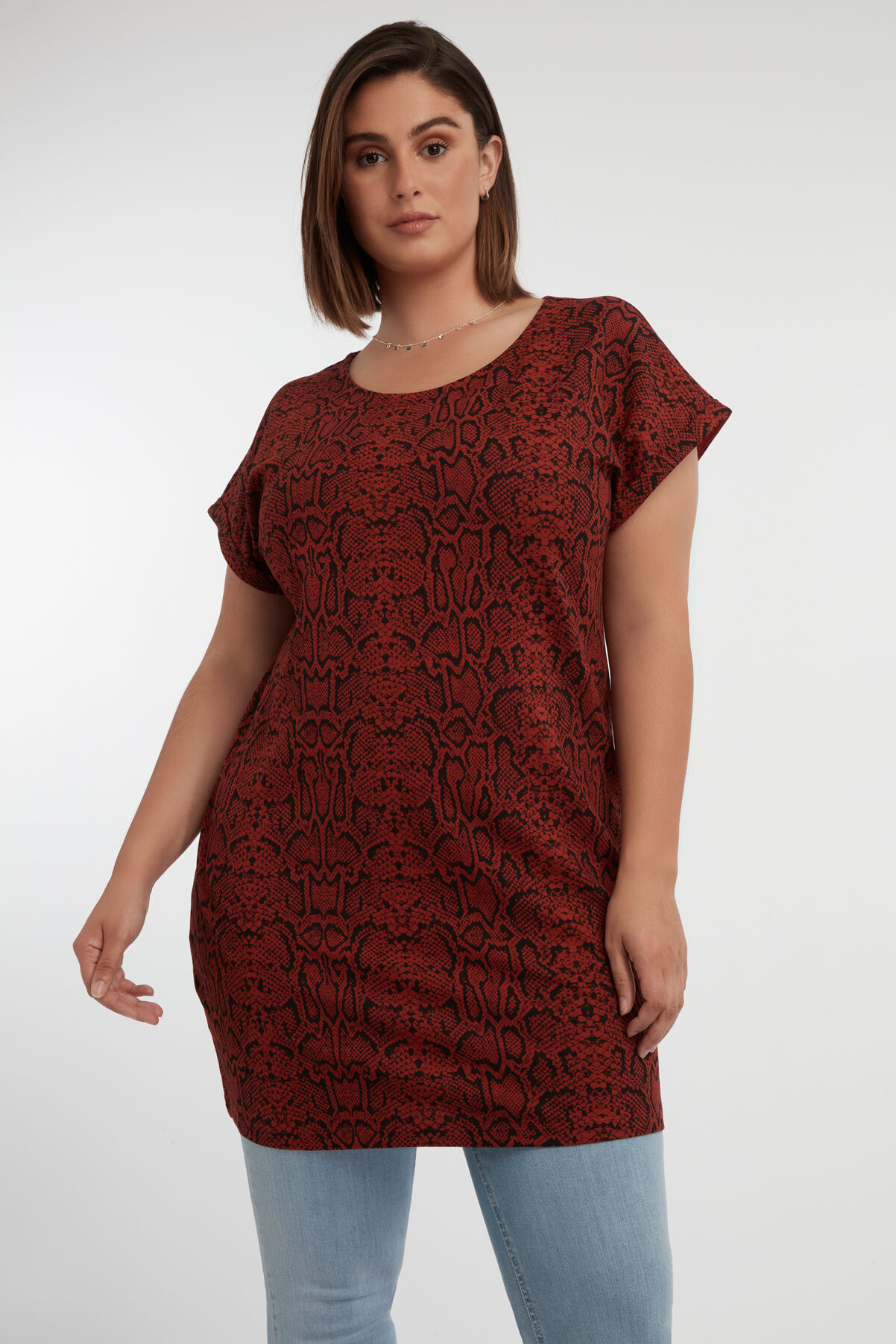 Lang T-shirt met print image number 3