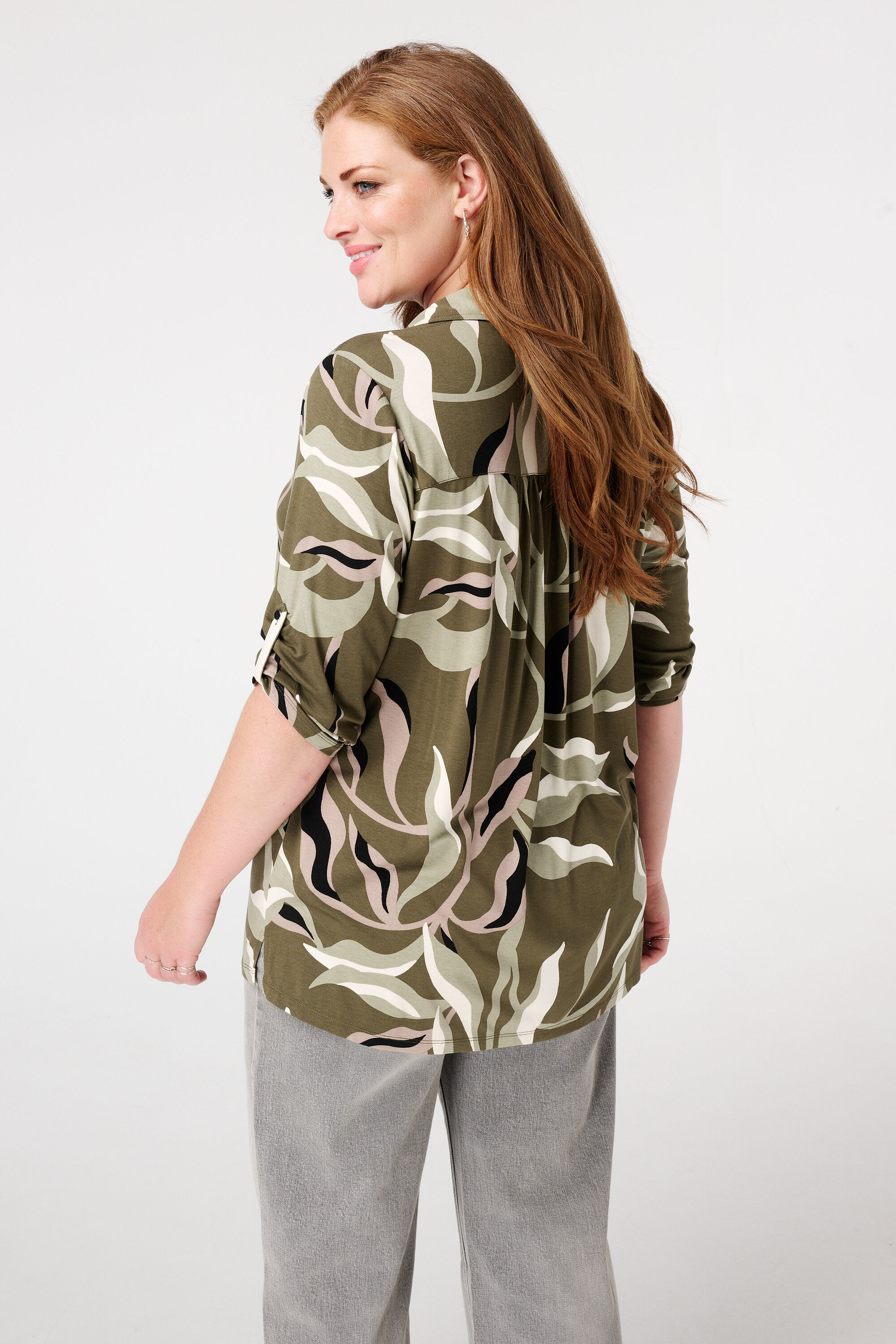 Jersey top met print image number 3