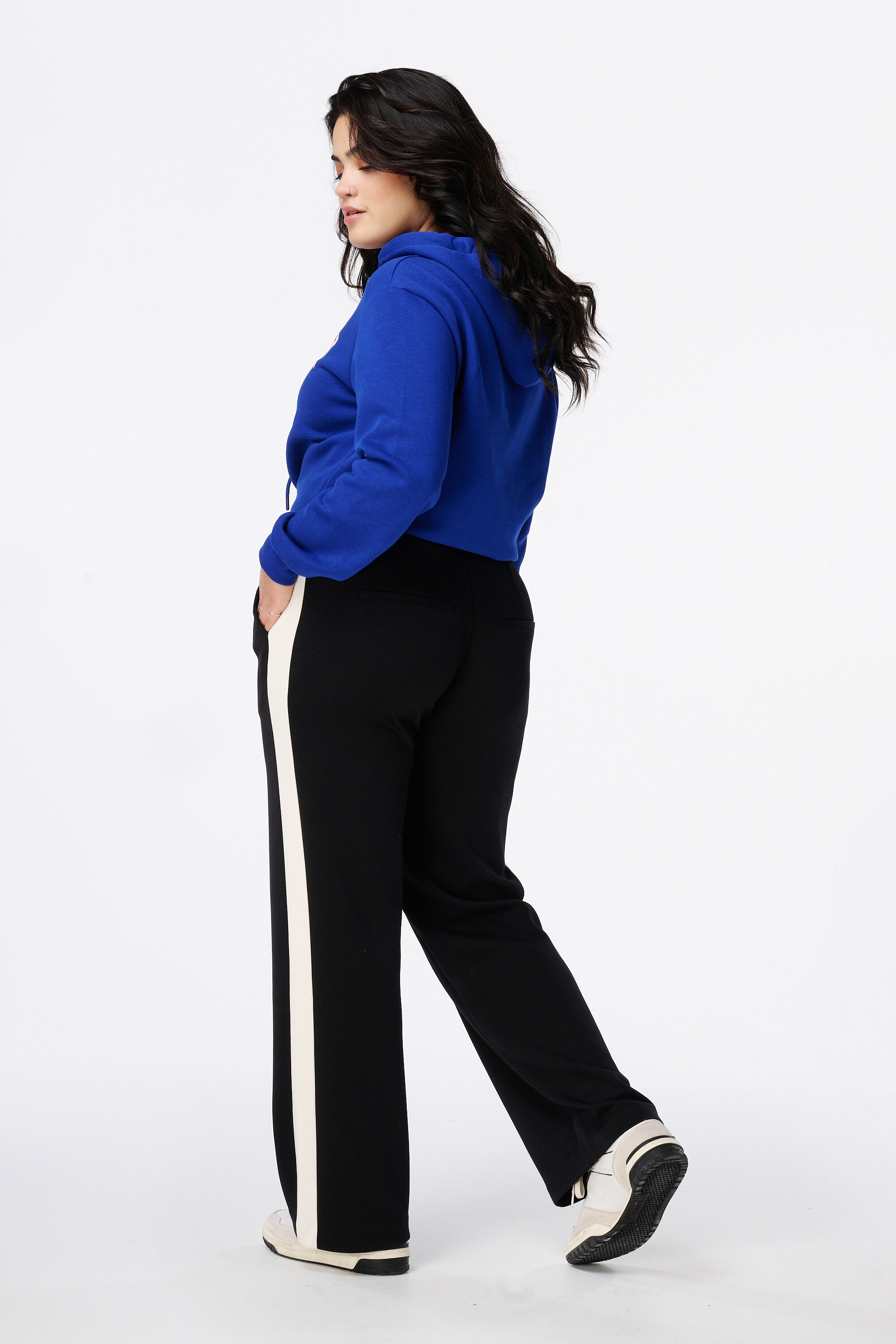 Broek met contrast streep image number 3