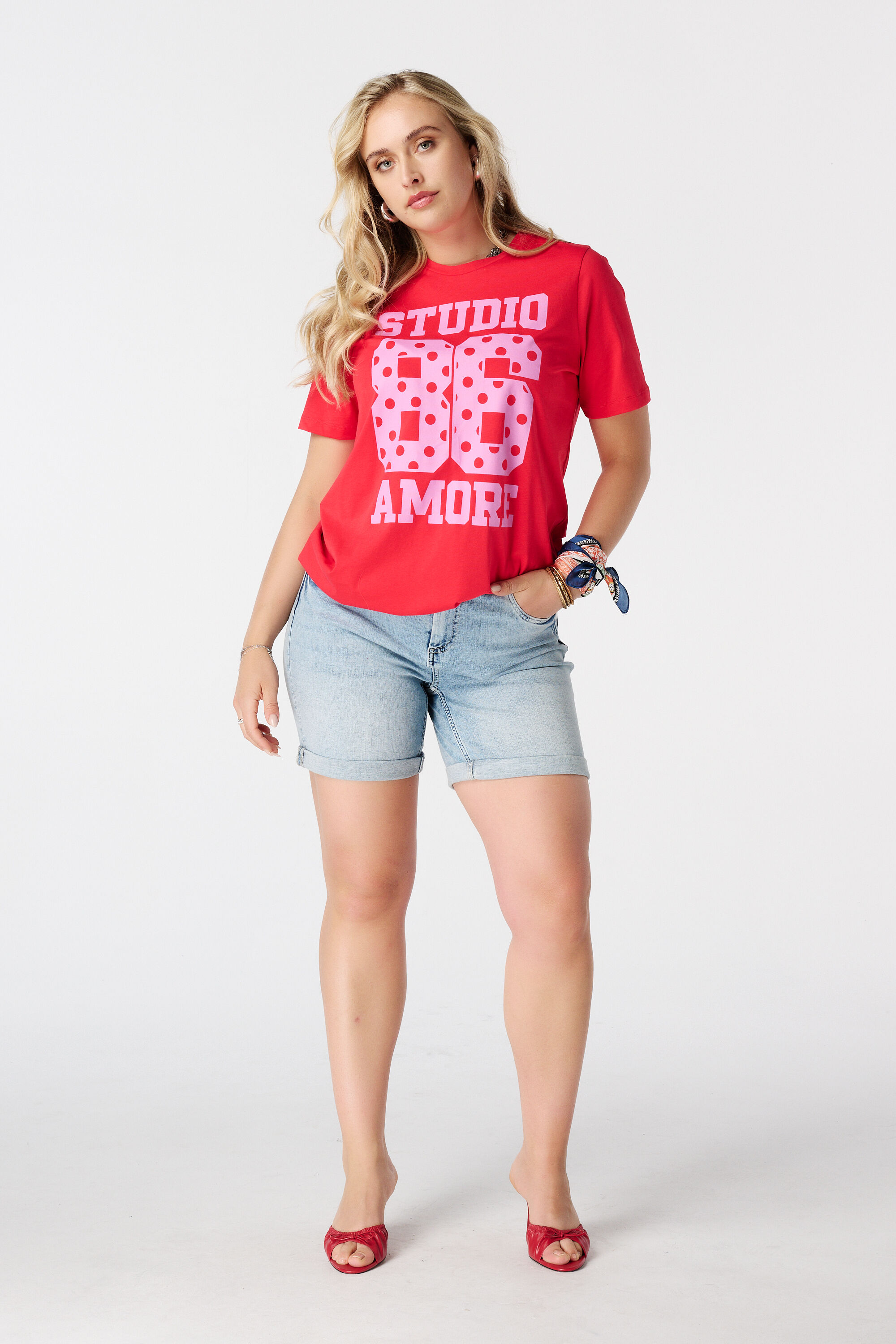 T-shirt met opdruk image number 5