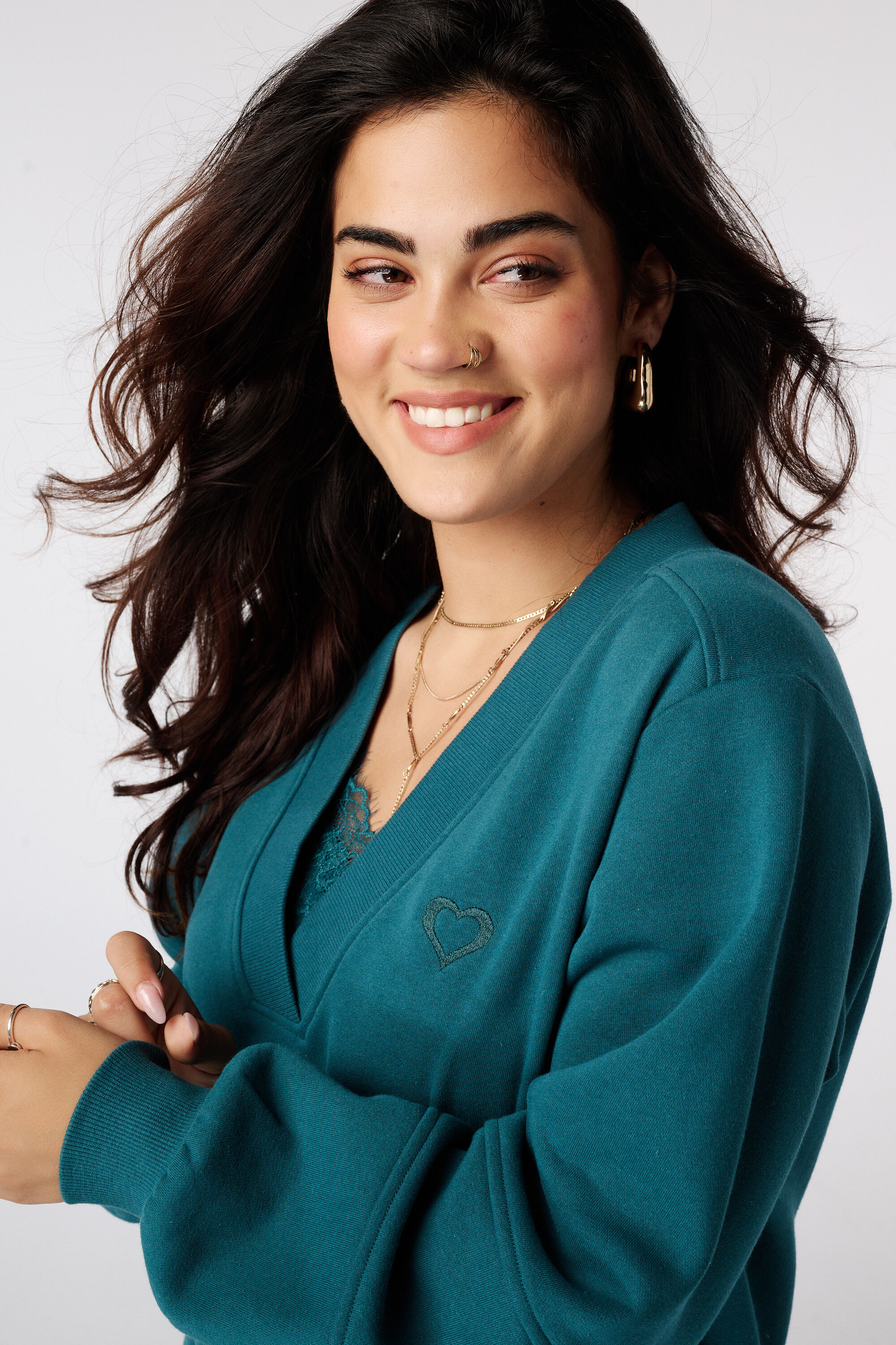 Sweater met v-hals image number 4