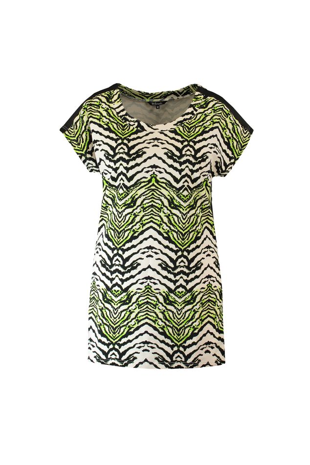 Sweatshirt met bies en print image number 1