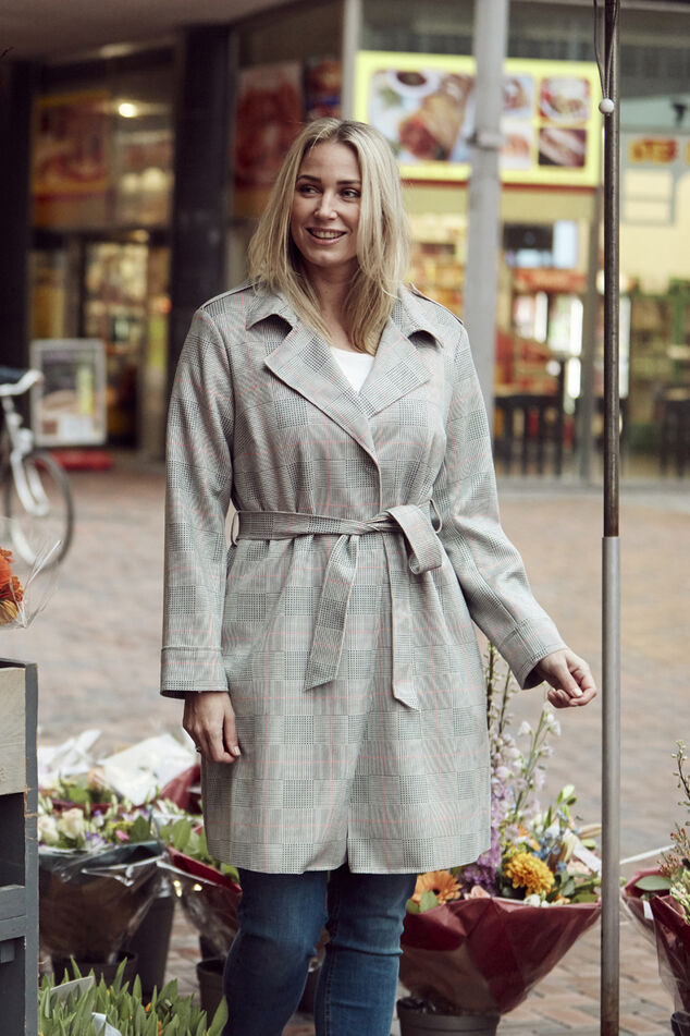 Geruite trenchcoat  image number 0