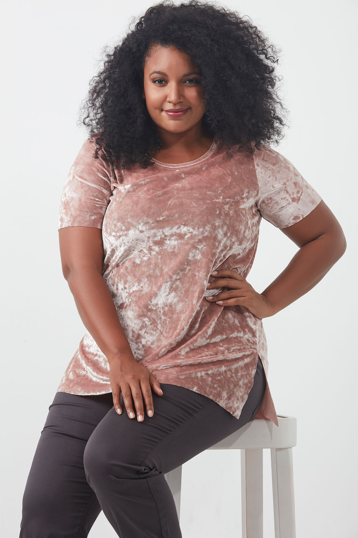 Velvet shirt dames outlet