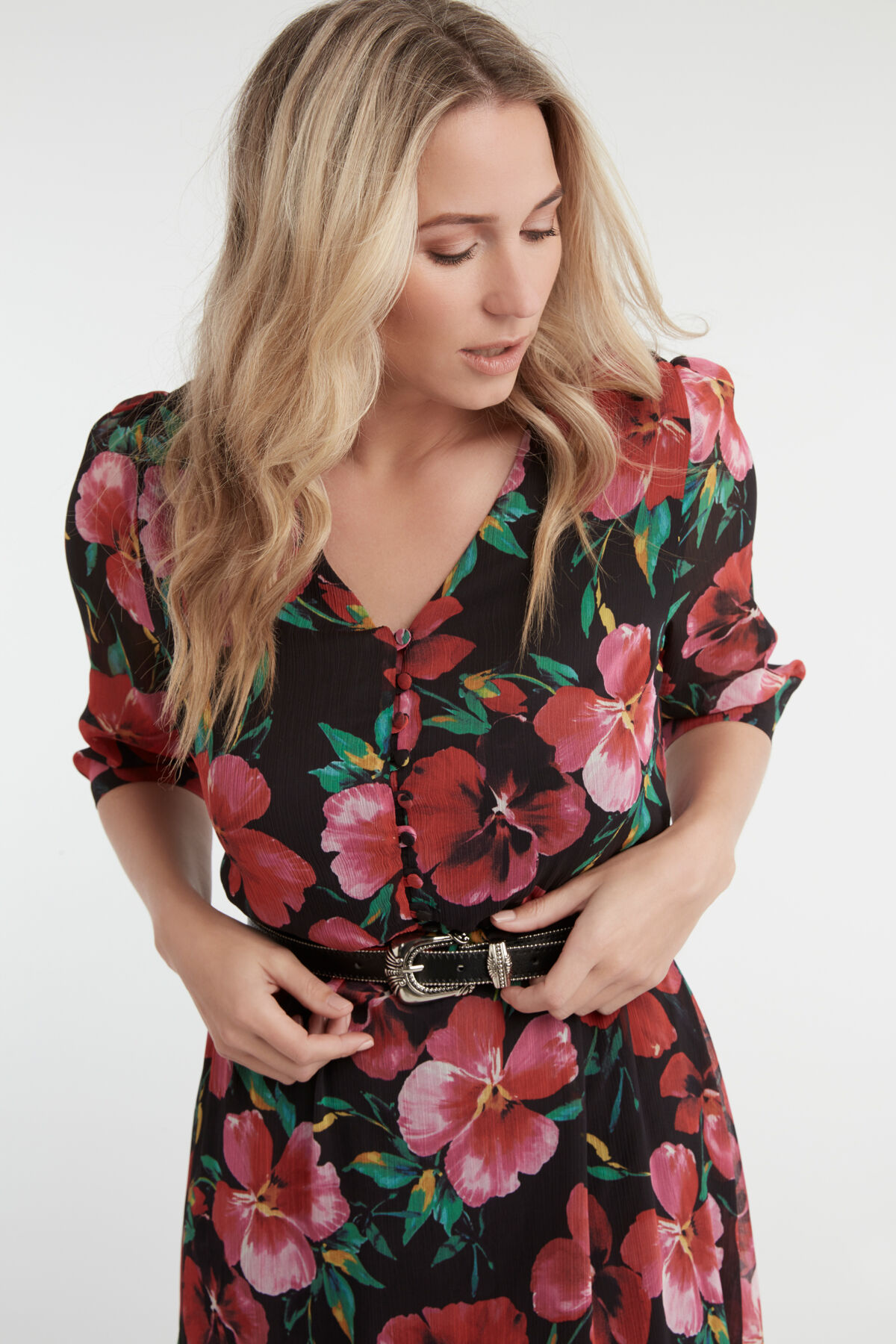 Bloemenjurk met volant image number 4