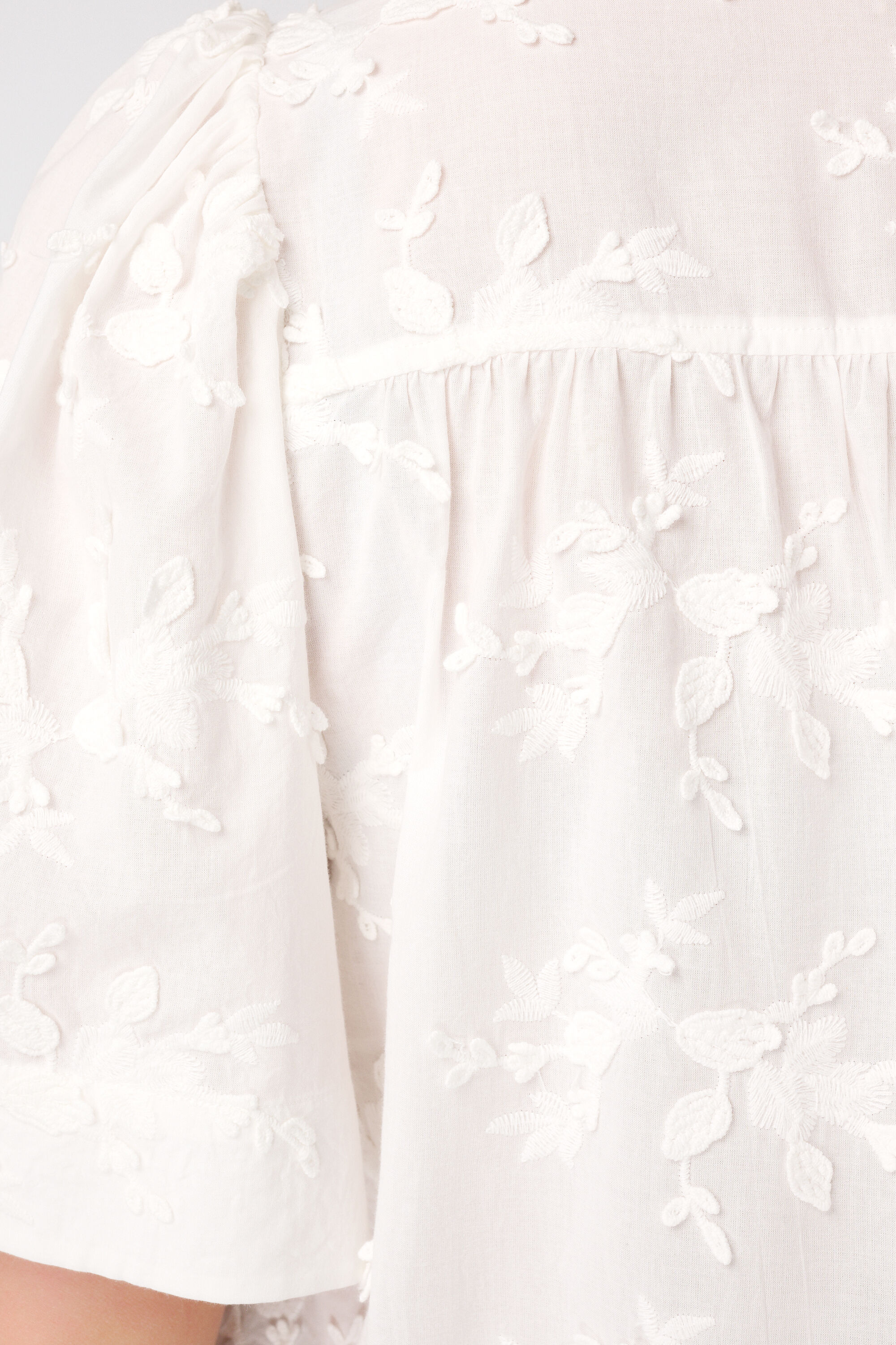 Katoenen blouse met borduursel image number 6