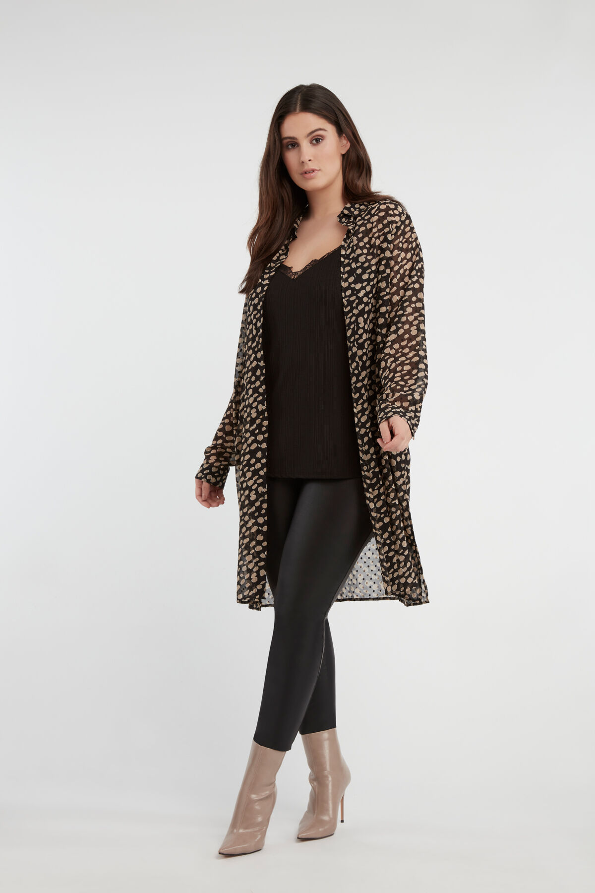 Lange blouse met print image number 3