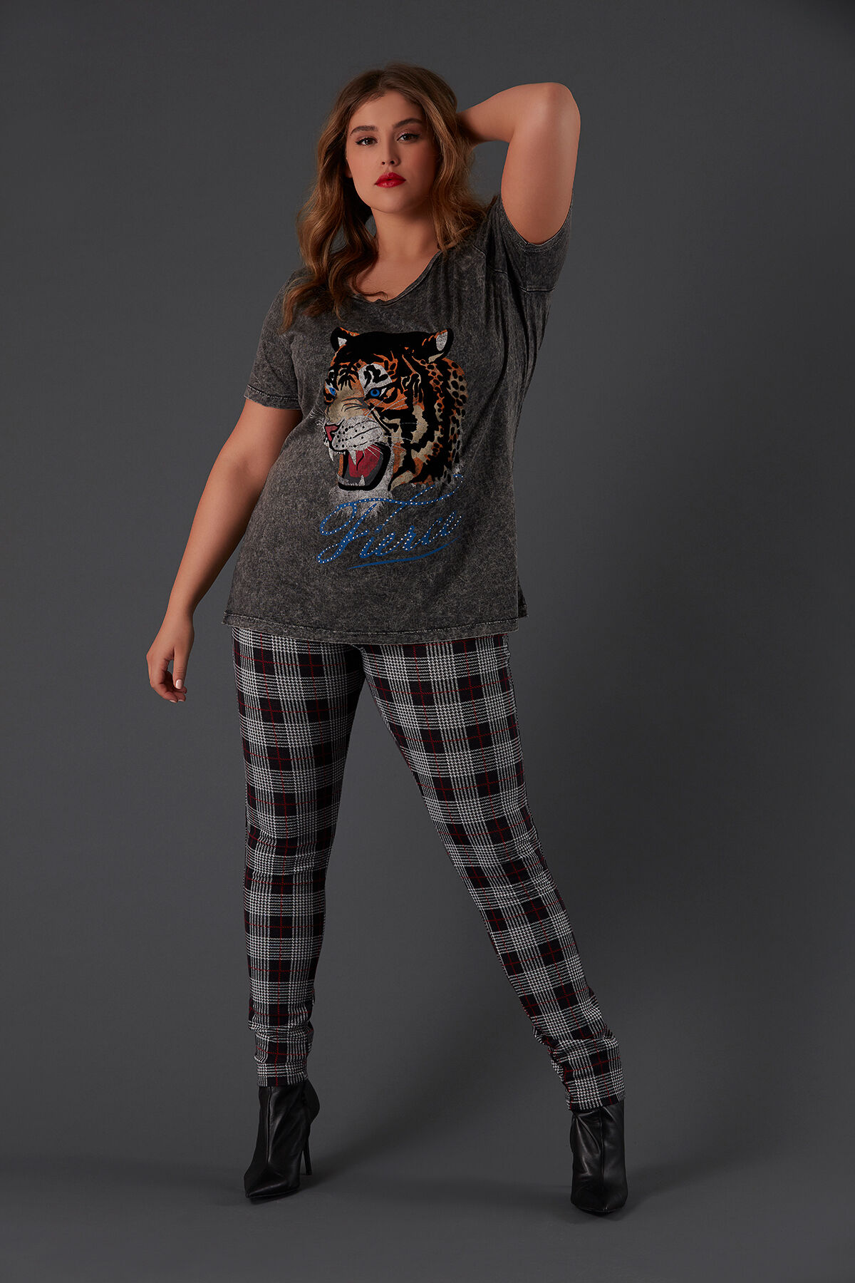 T-shirt met tijgerprint image number 3