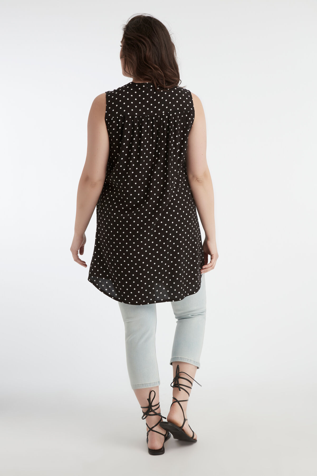 Mouwloze lange blouse image number 4