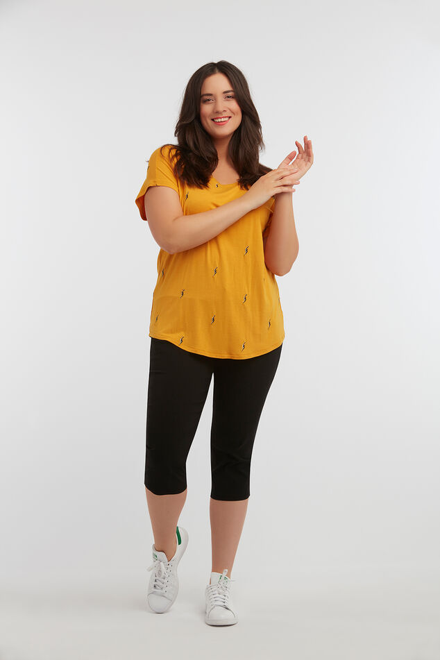 Capri broek met ritsjes image number 0